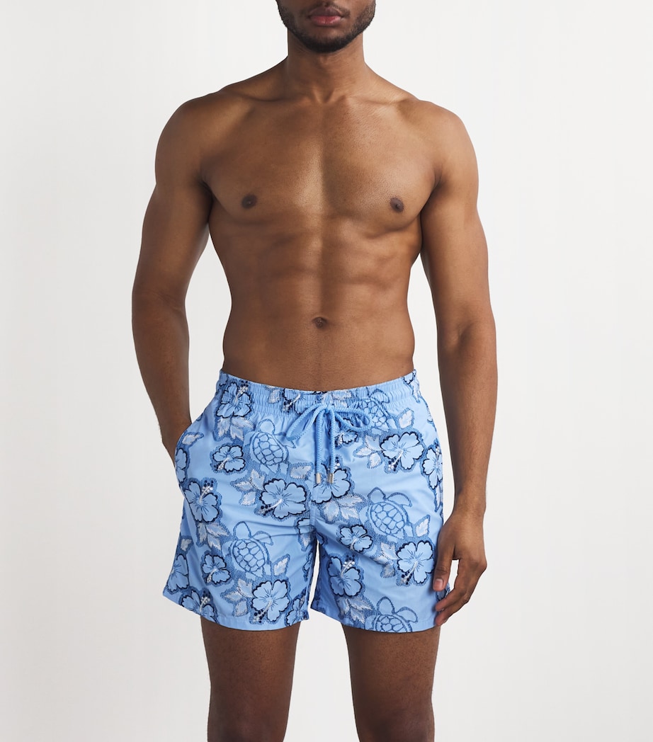Embroidered Mistral Swim Shorts 603 FLAX FLOWER Image 3