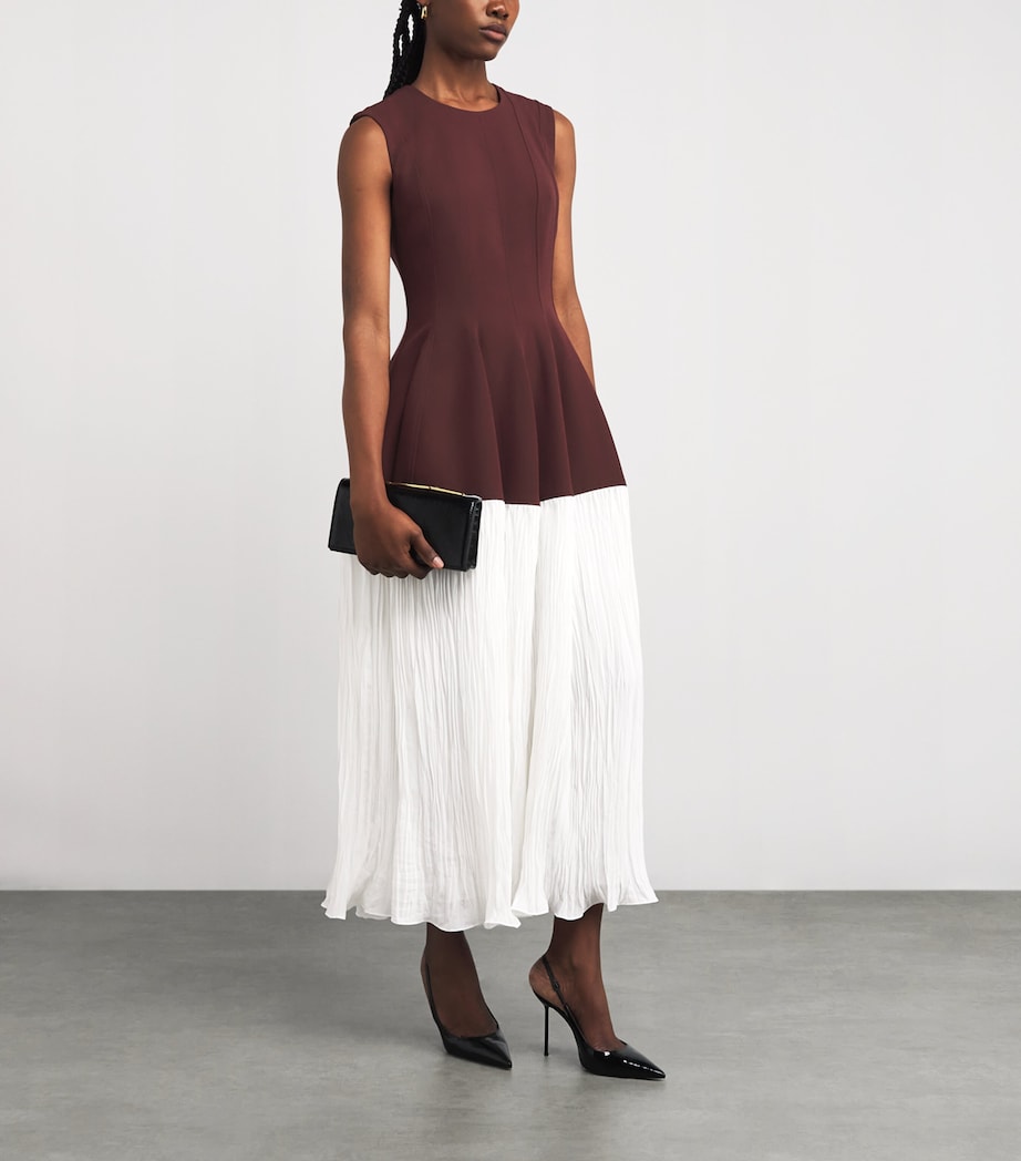 Pleated Raleigh Midi Dress MAHOGANY MULTI Image 2