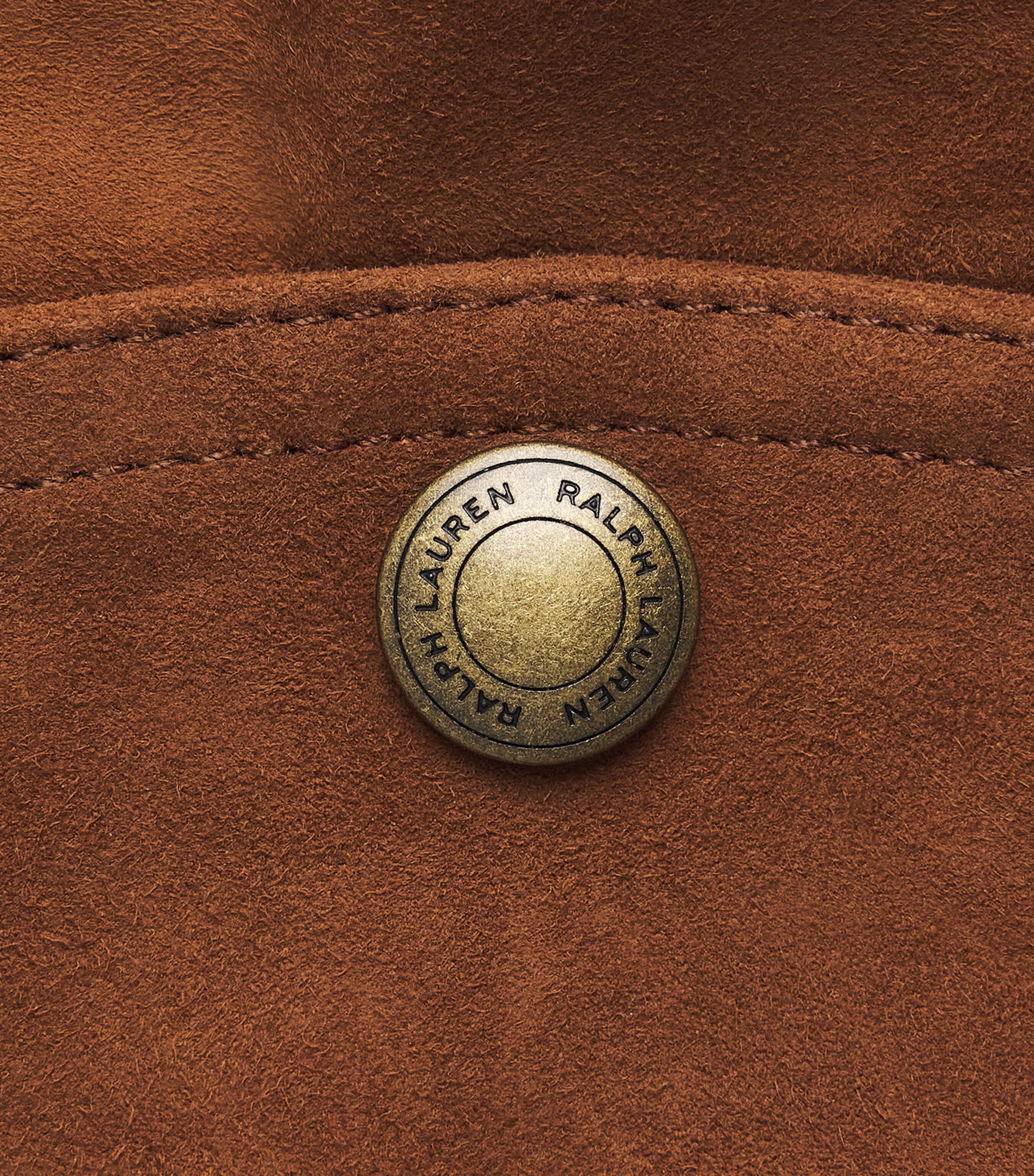 Suede Logo Bomber Jacket COUNTRY BROWN Image 2