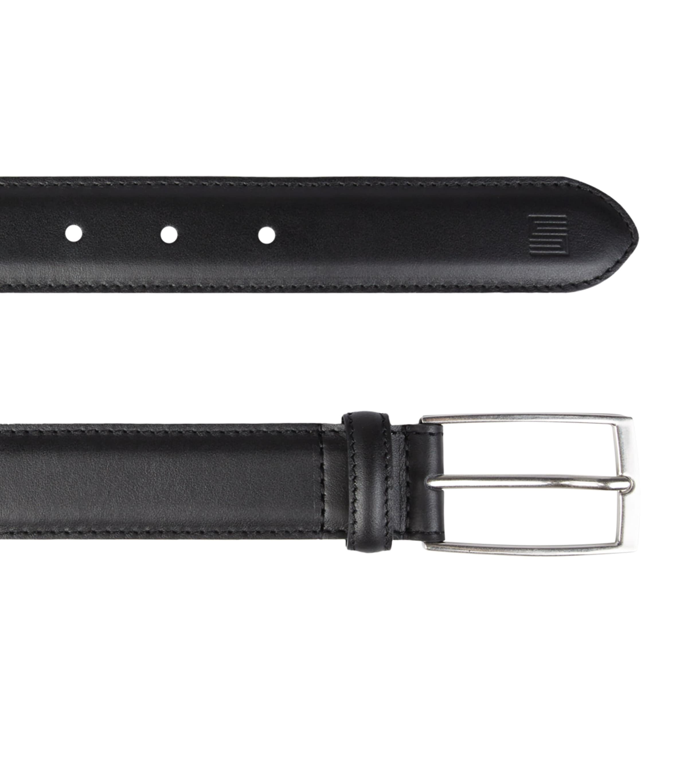 Polished Leather Belt NOIR Image 2