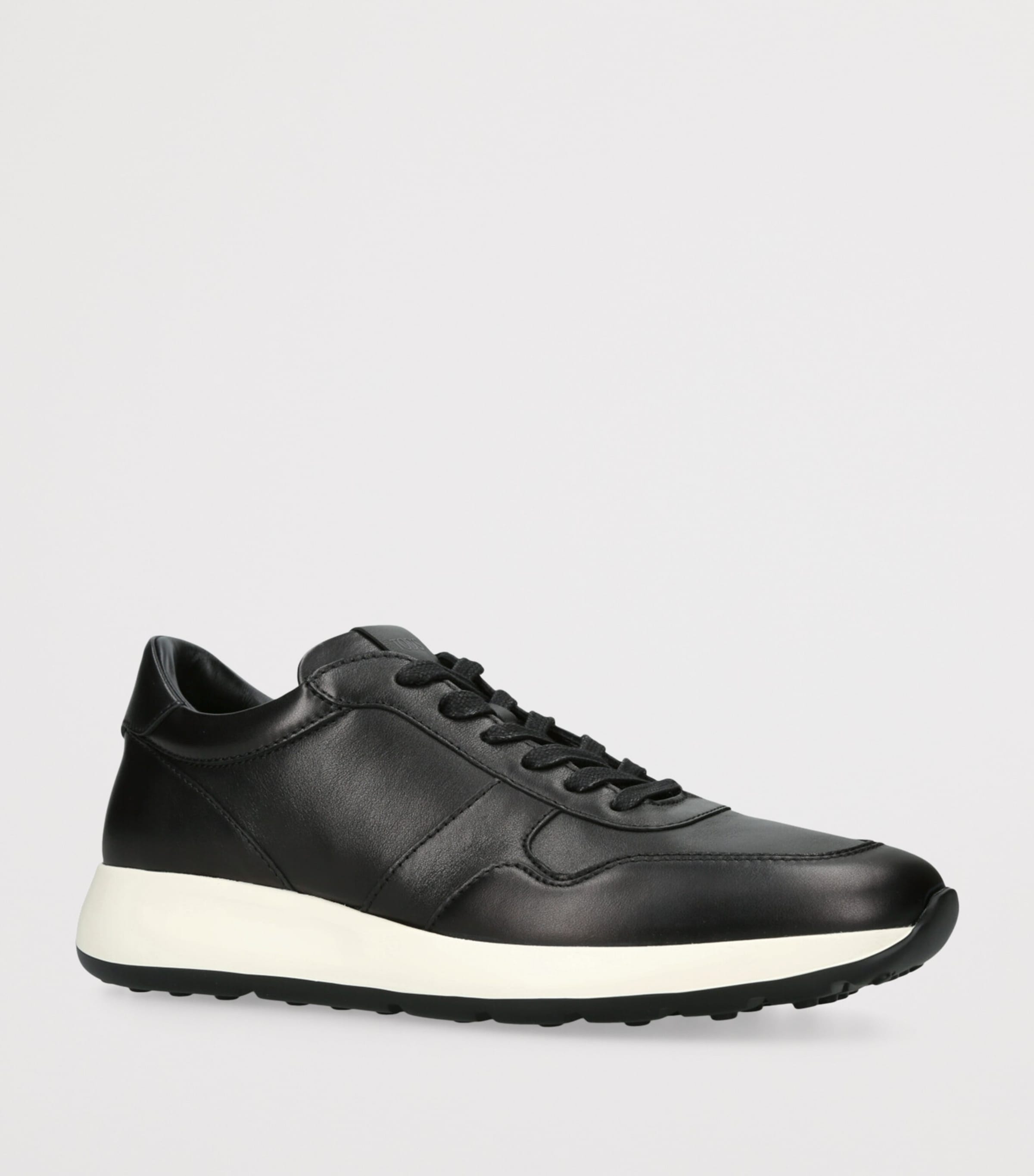 Leather Red Dot Sneakers BLK/WHITE Image 3