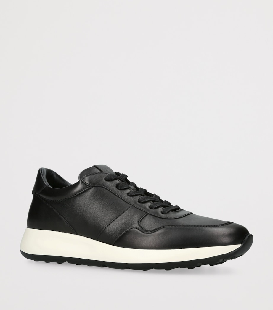 Leather Red Dot Sneakers BLK/WHITE Image 3