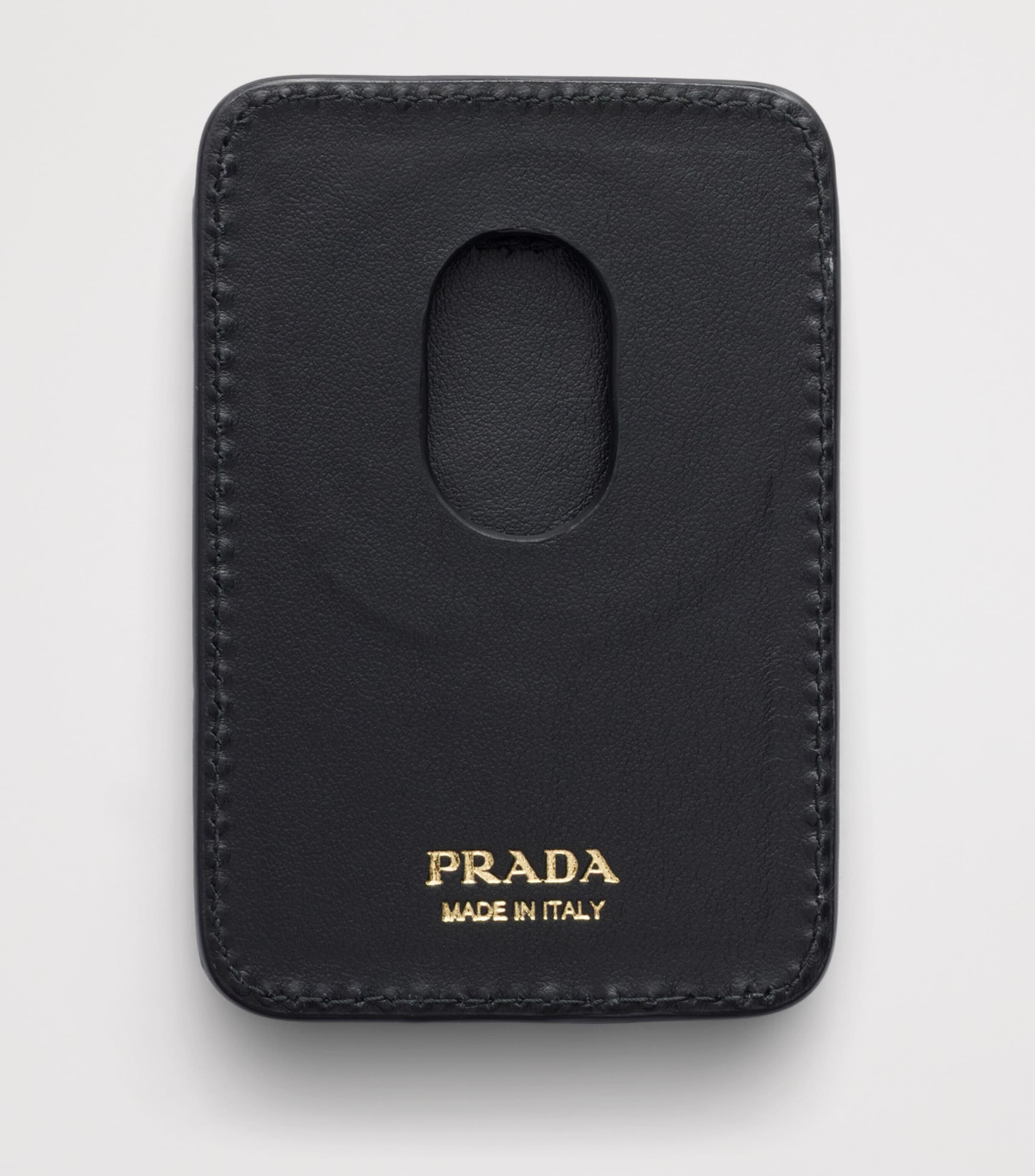 Prada Saffiano Leather Card Holder Black Image 3