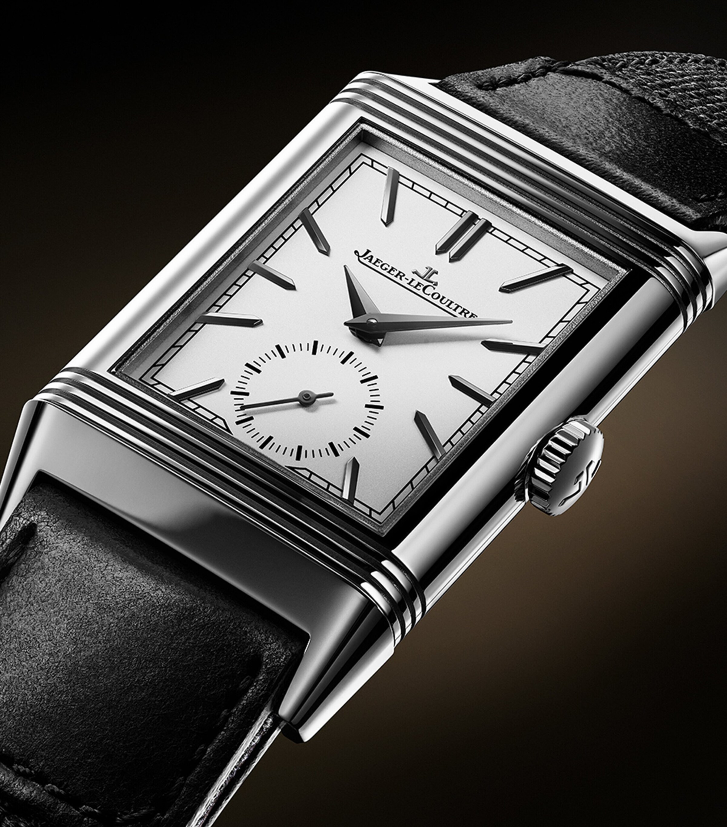 Stainless Steel Reverso Tribute Small Seconds Watch 27.4mm STAINLESS STEEL Image 3