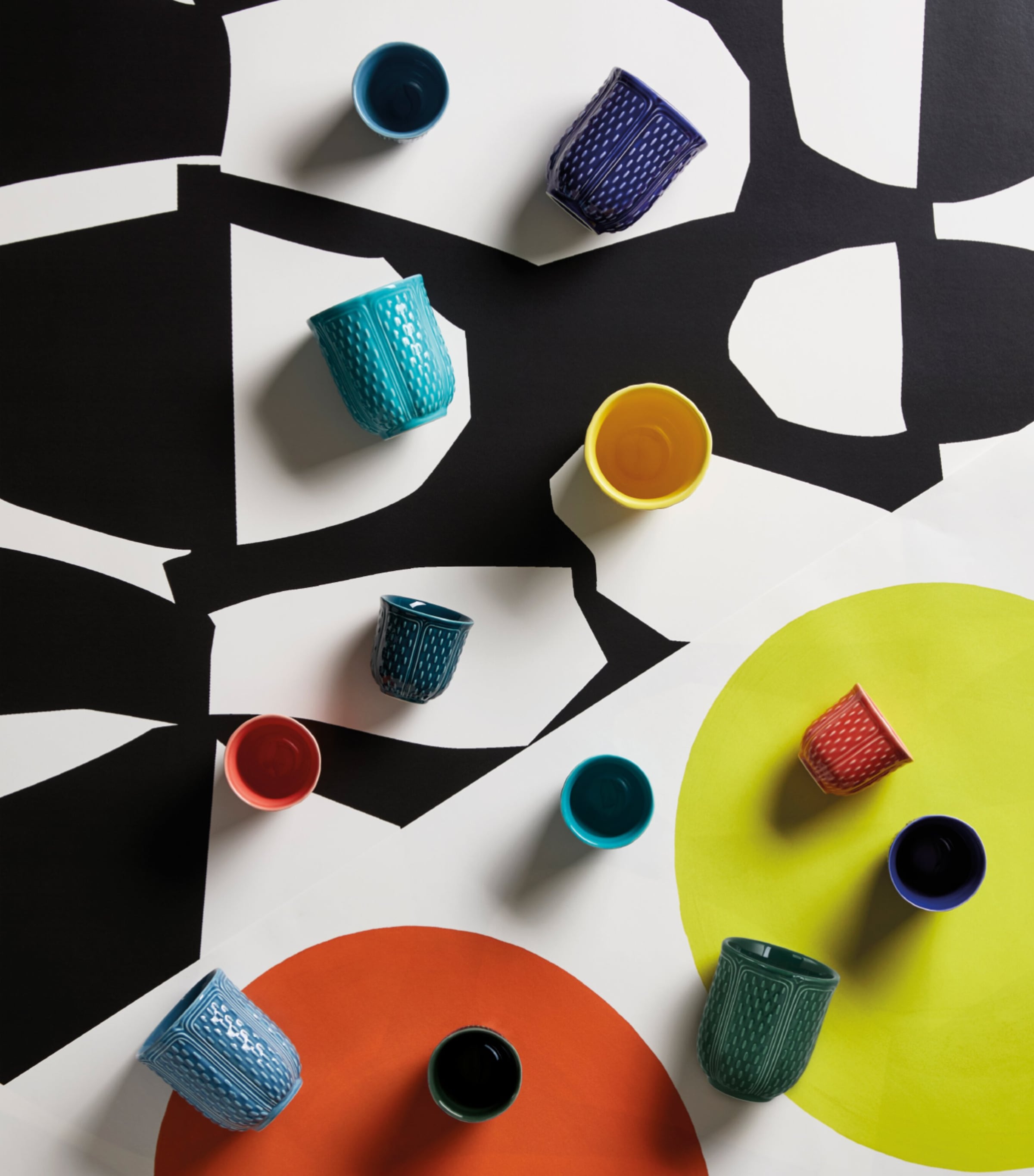 Earthenware Teacup BLUE Image 2