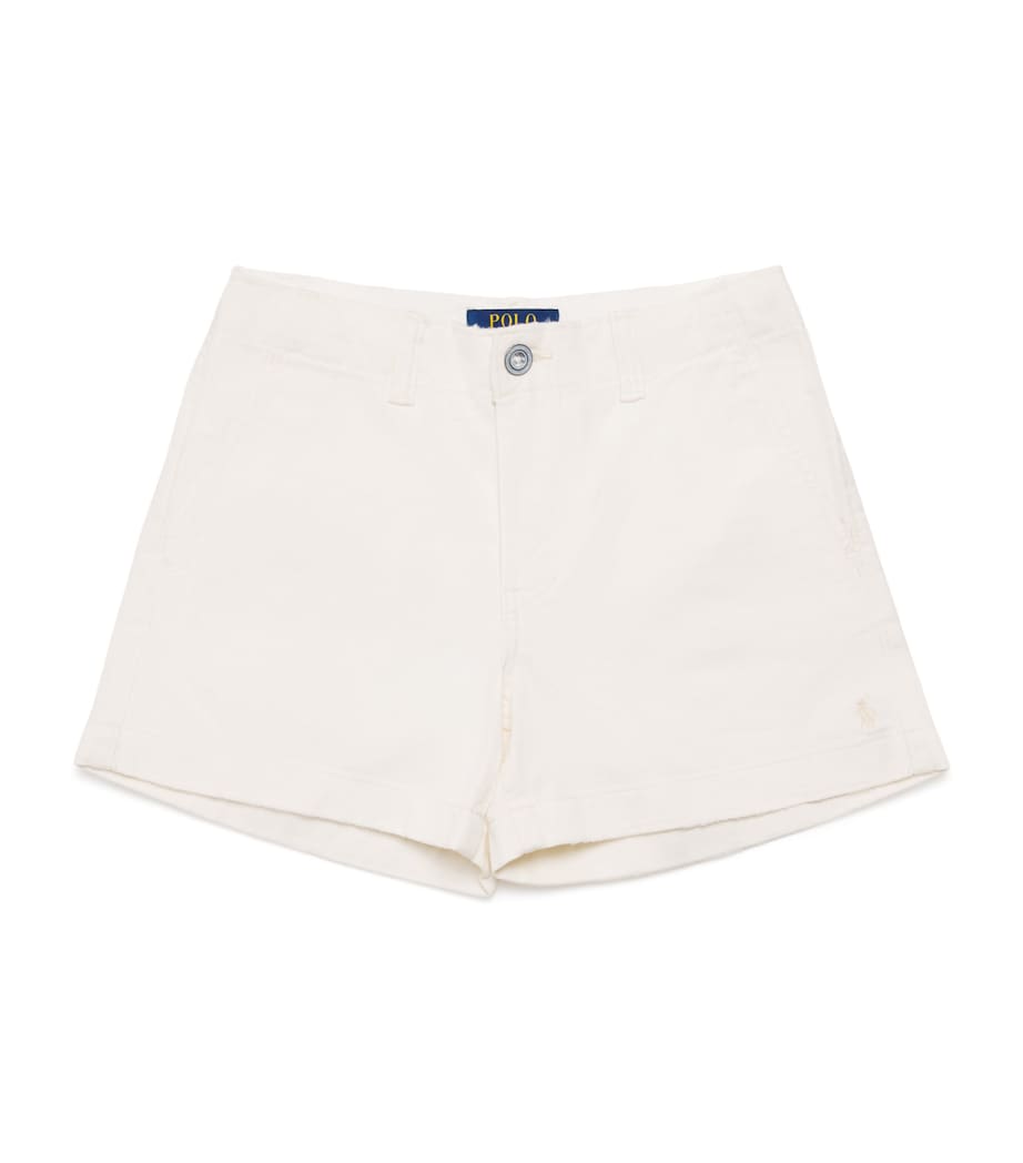 Cotton Chino Shorts (7-16 Years) WHITE Image 1