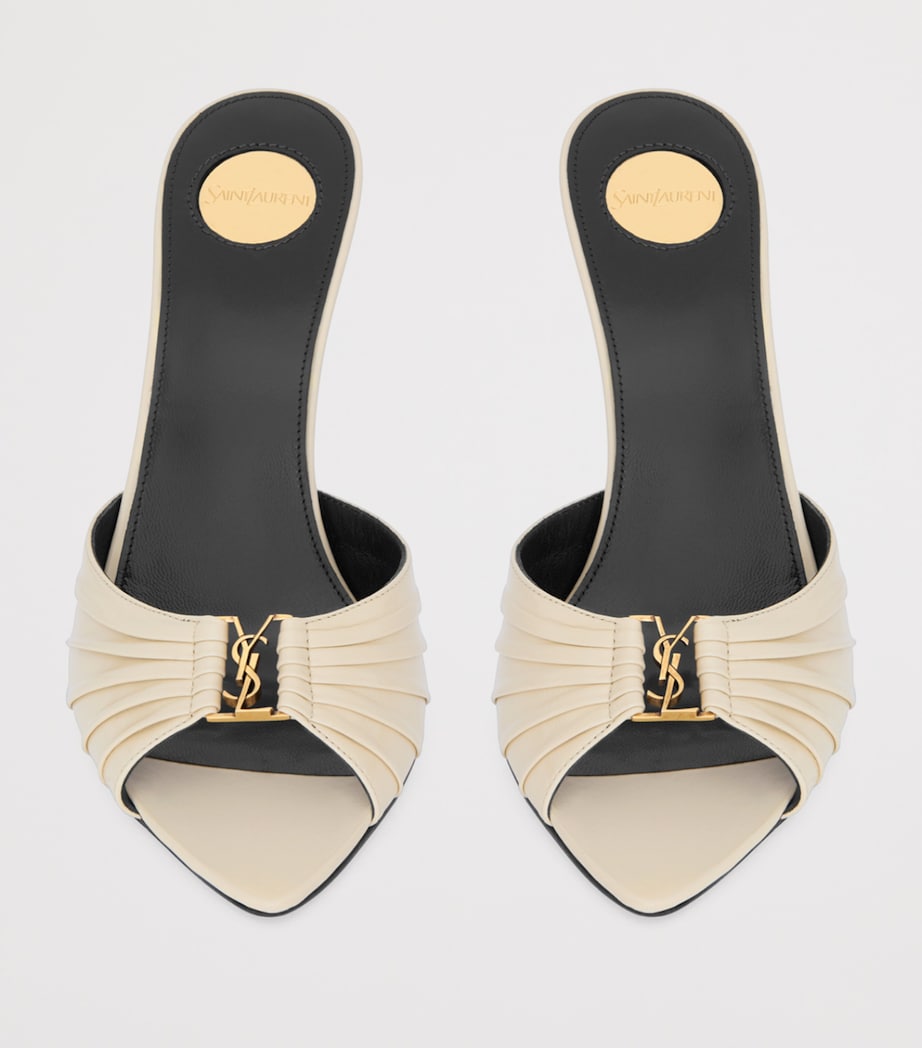 Saint Laurent Leather Babylone Sandals 90 Image 3