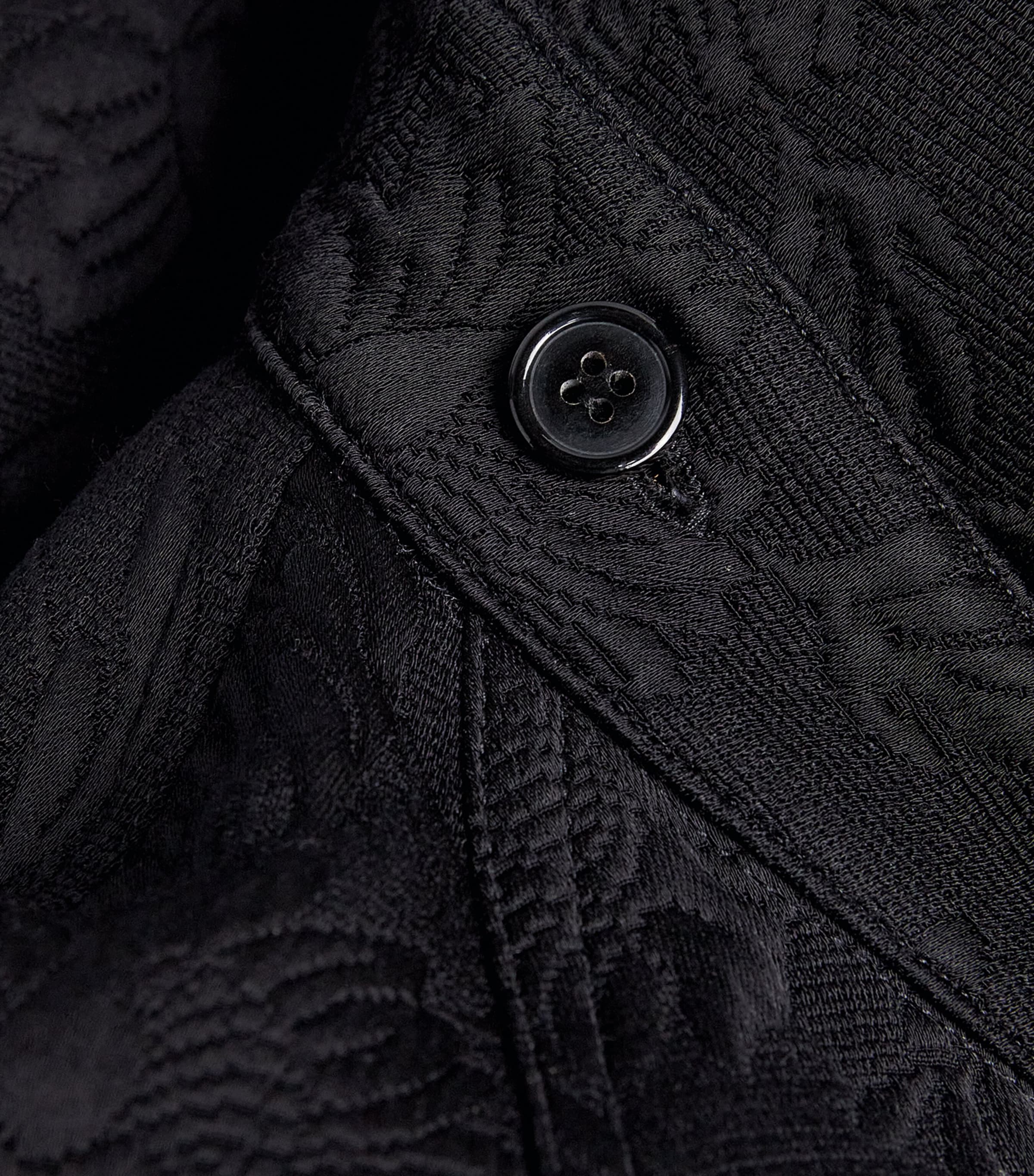 Floral Jacquard Reversible Jacket 900 BLACK Image 2