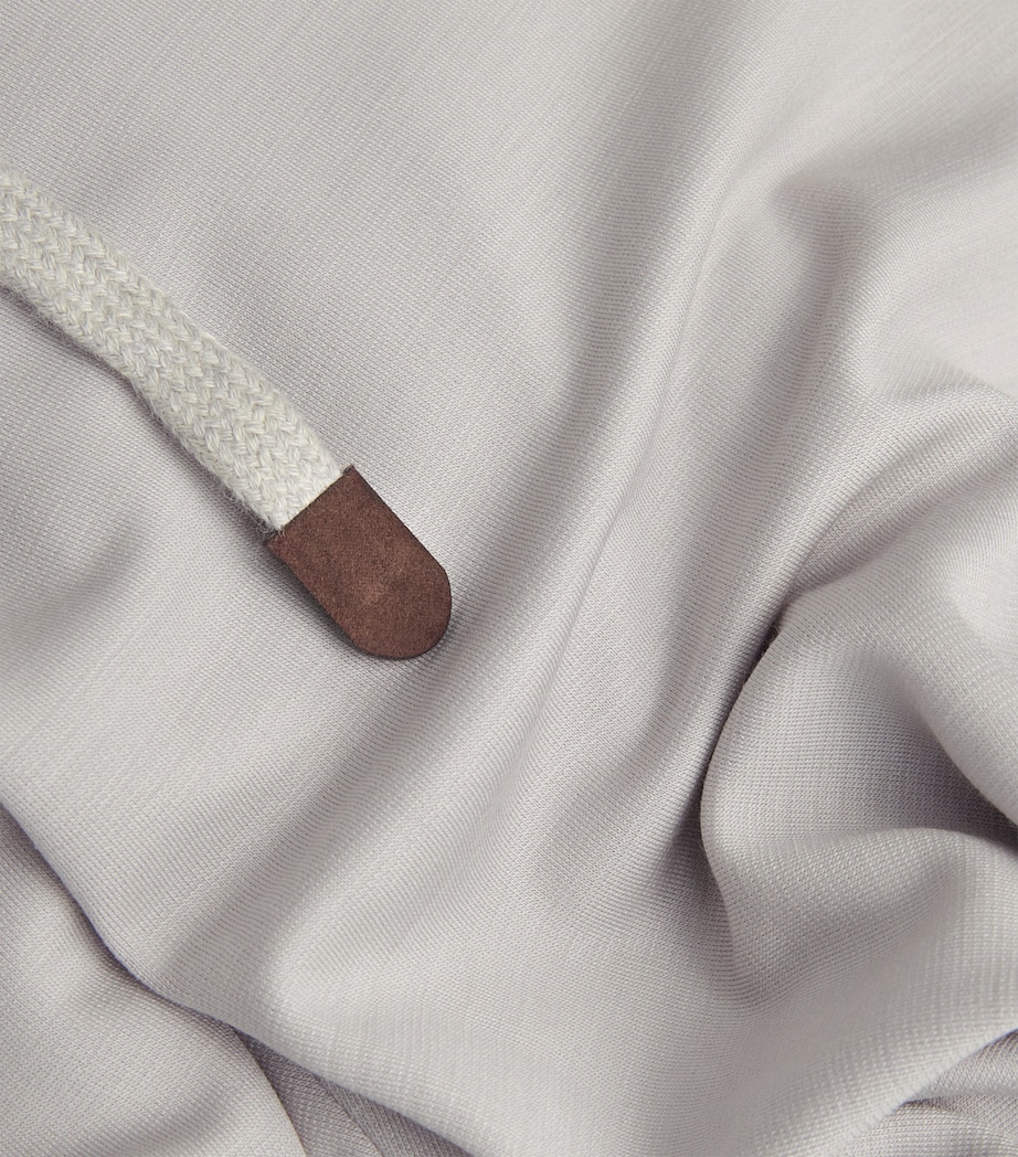 Virgin Wool Drawstring Trousers 02 ICE Image 5