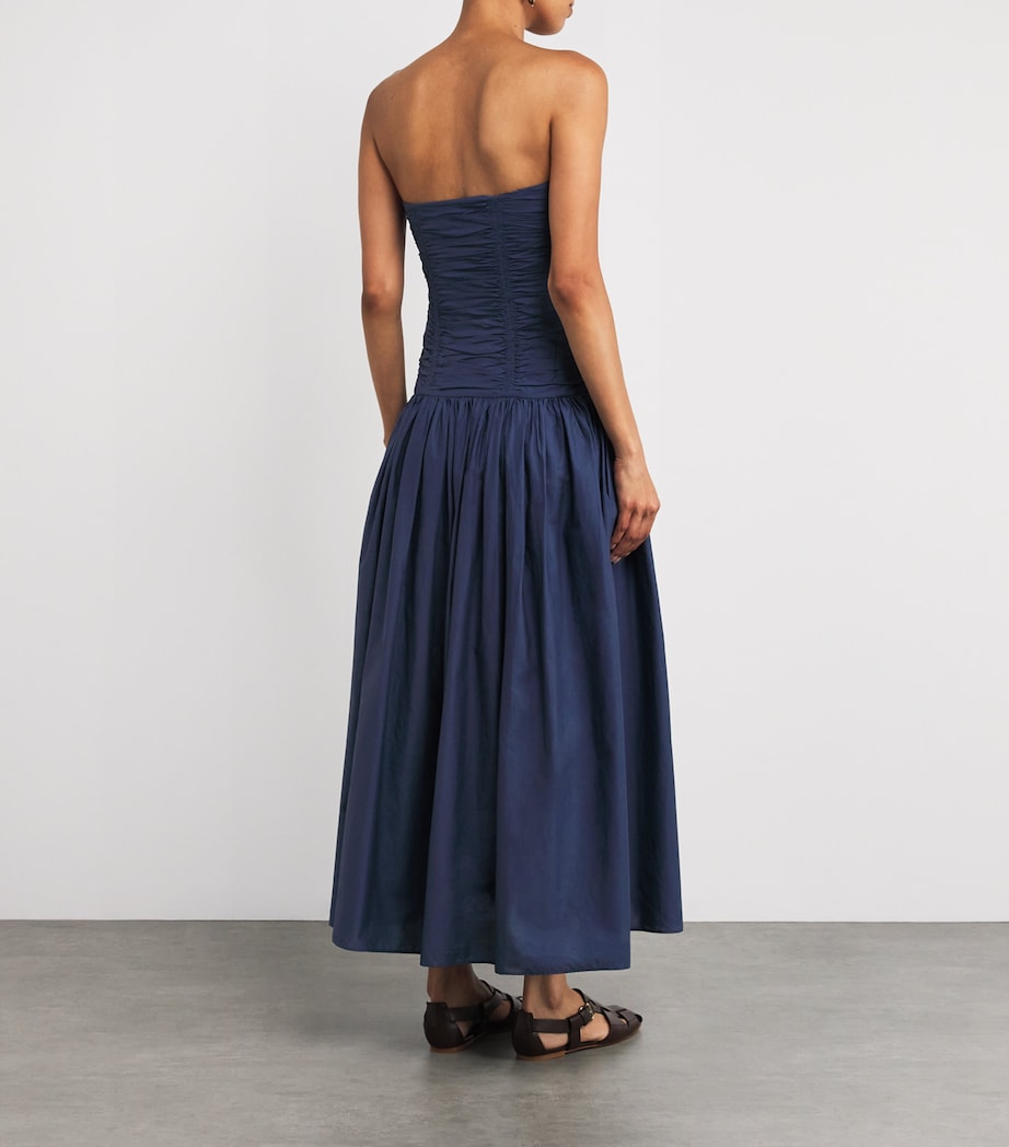 Organic Cotton Strapless Midi Dress DUSK Image 3