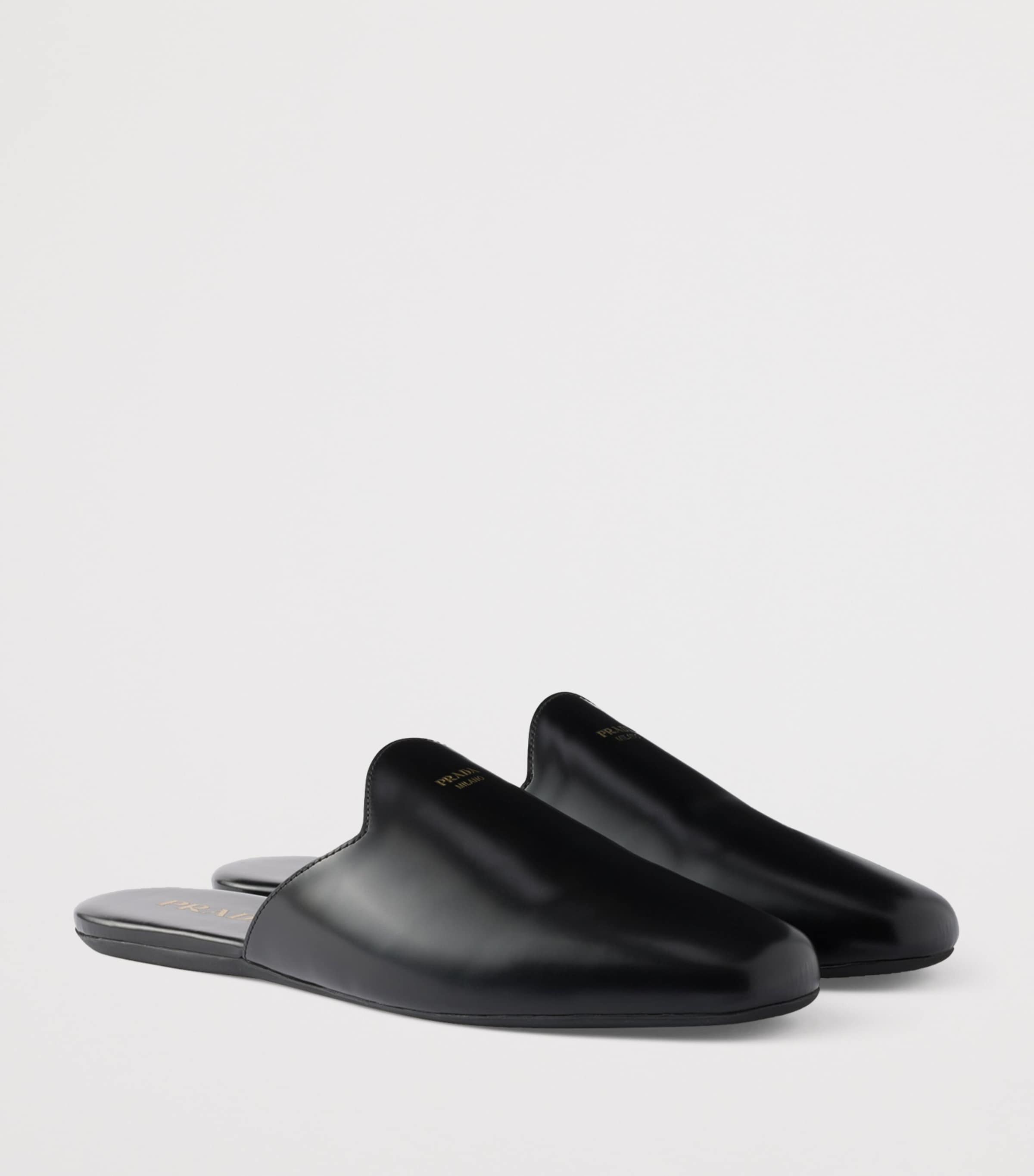 Leather Flat Mules F0002 Image 2
