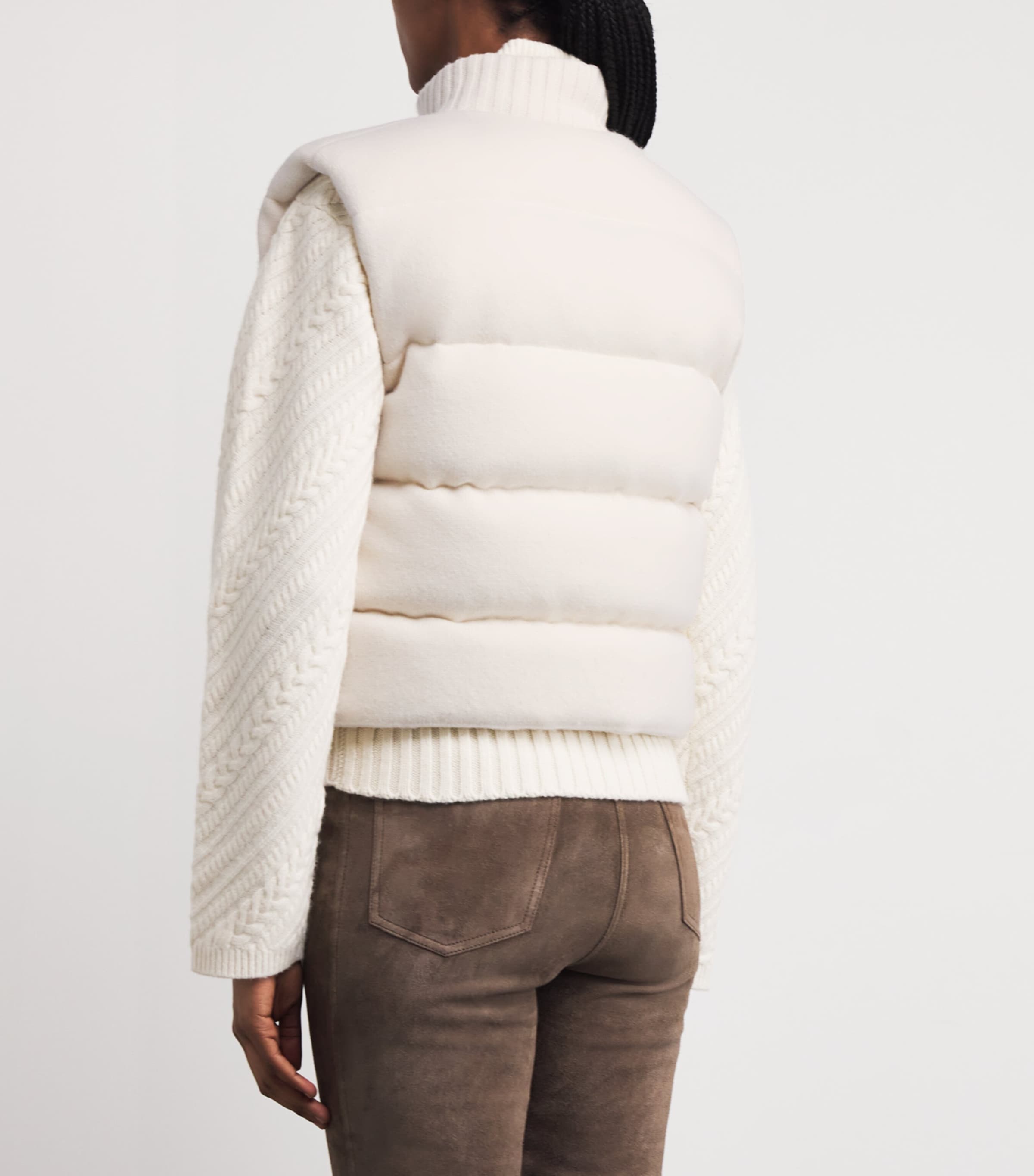 Down Merino Wool Gilet IVORY Image 4