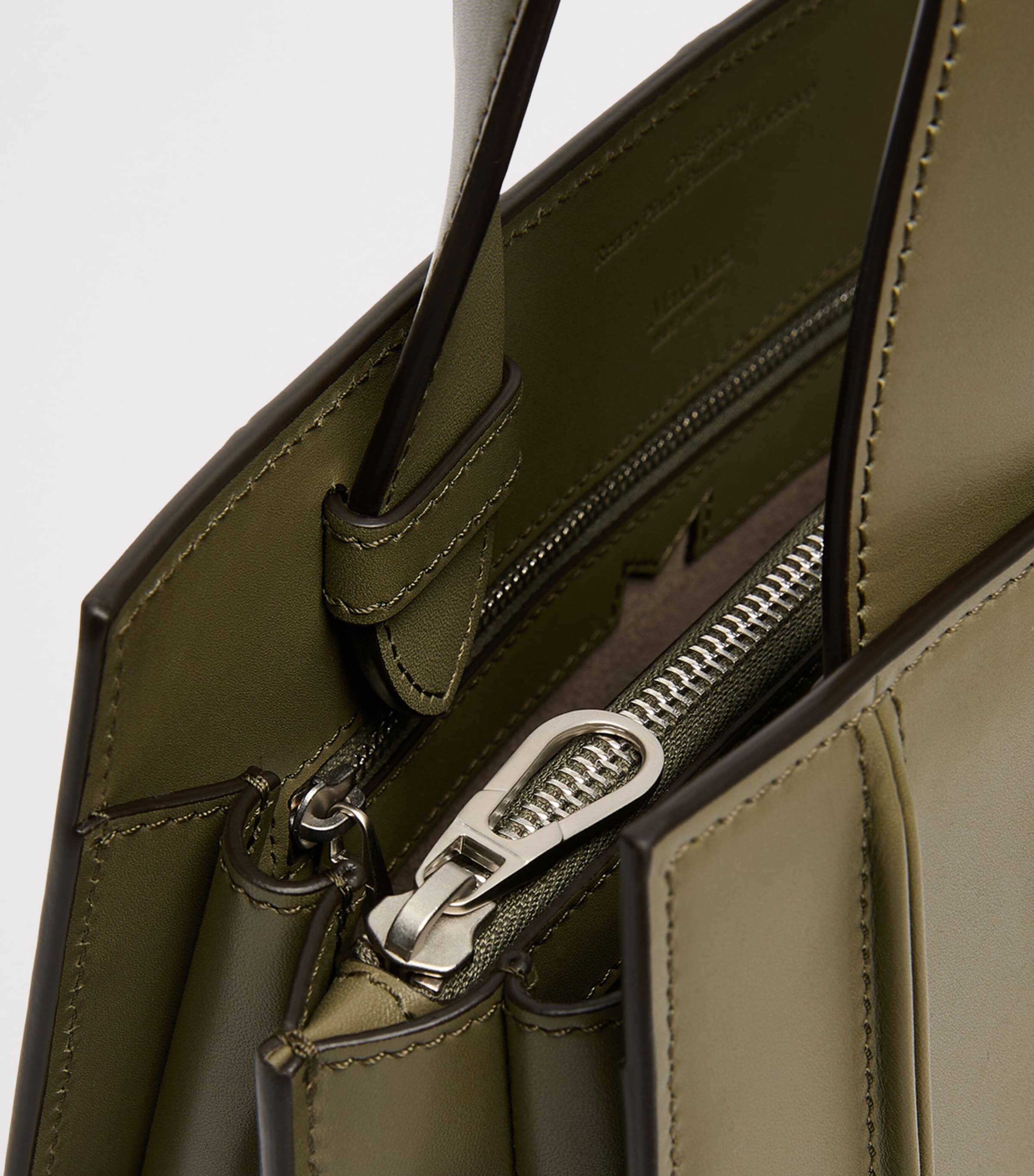 Max Mara Medium Whitney Top-Handle Bag Olive Green Image 4