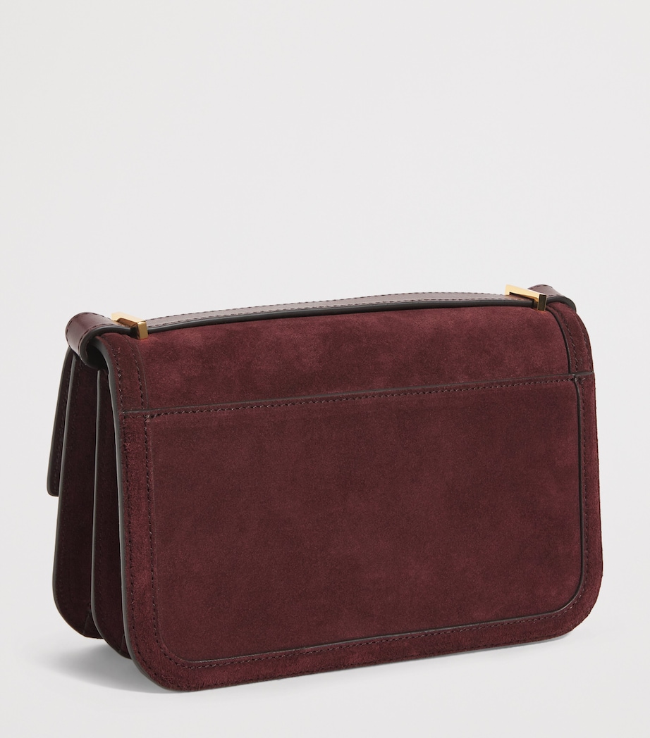 Suede Paris Cross-Body Bag BURGUNDY F02 Image 3