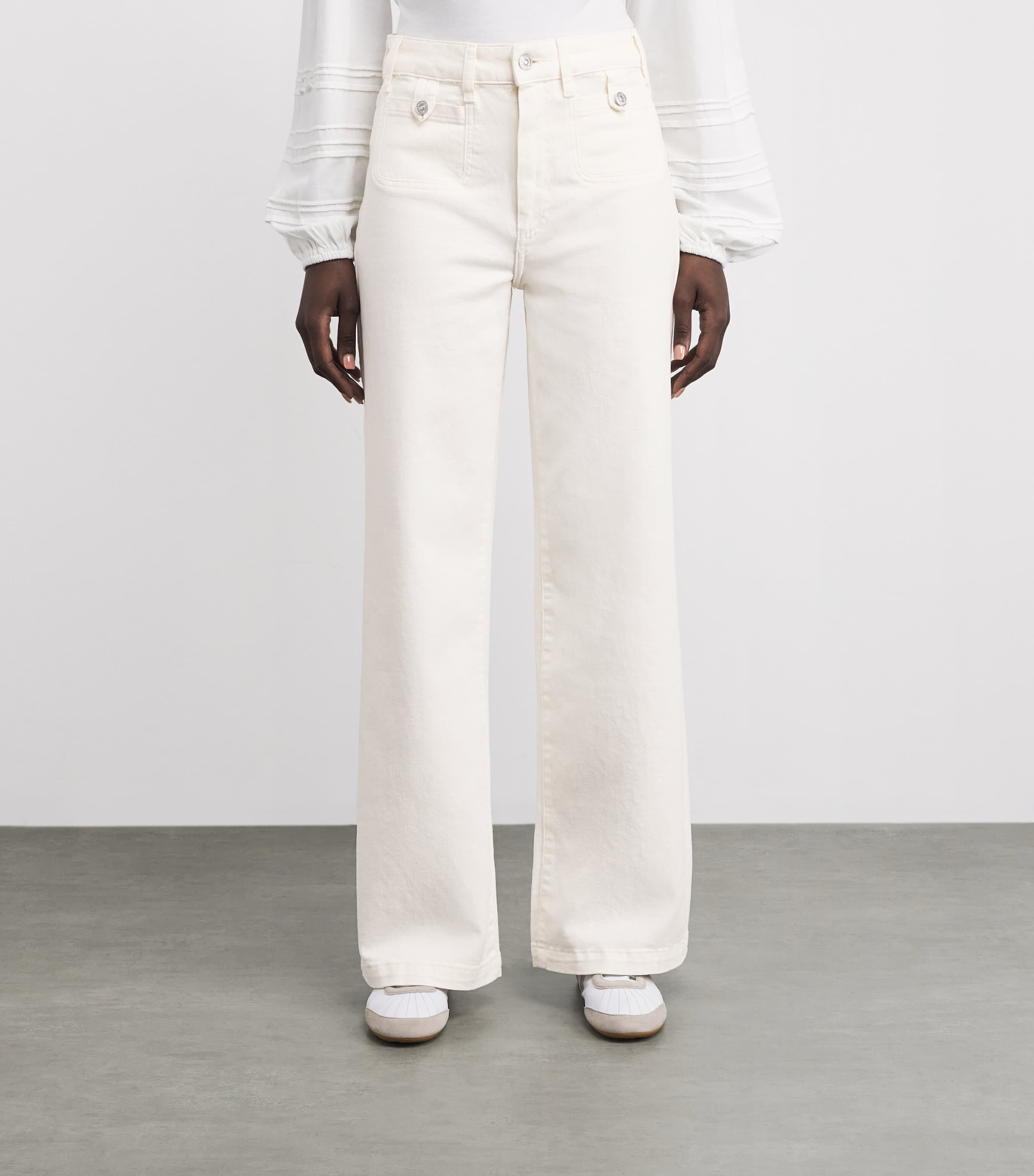 Anessa Wide-Leg Jeans TONAL ECRU Image 3