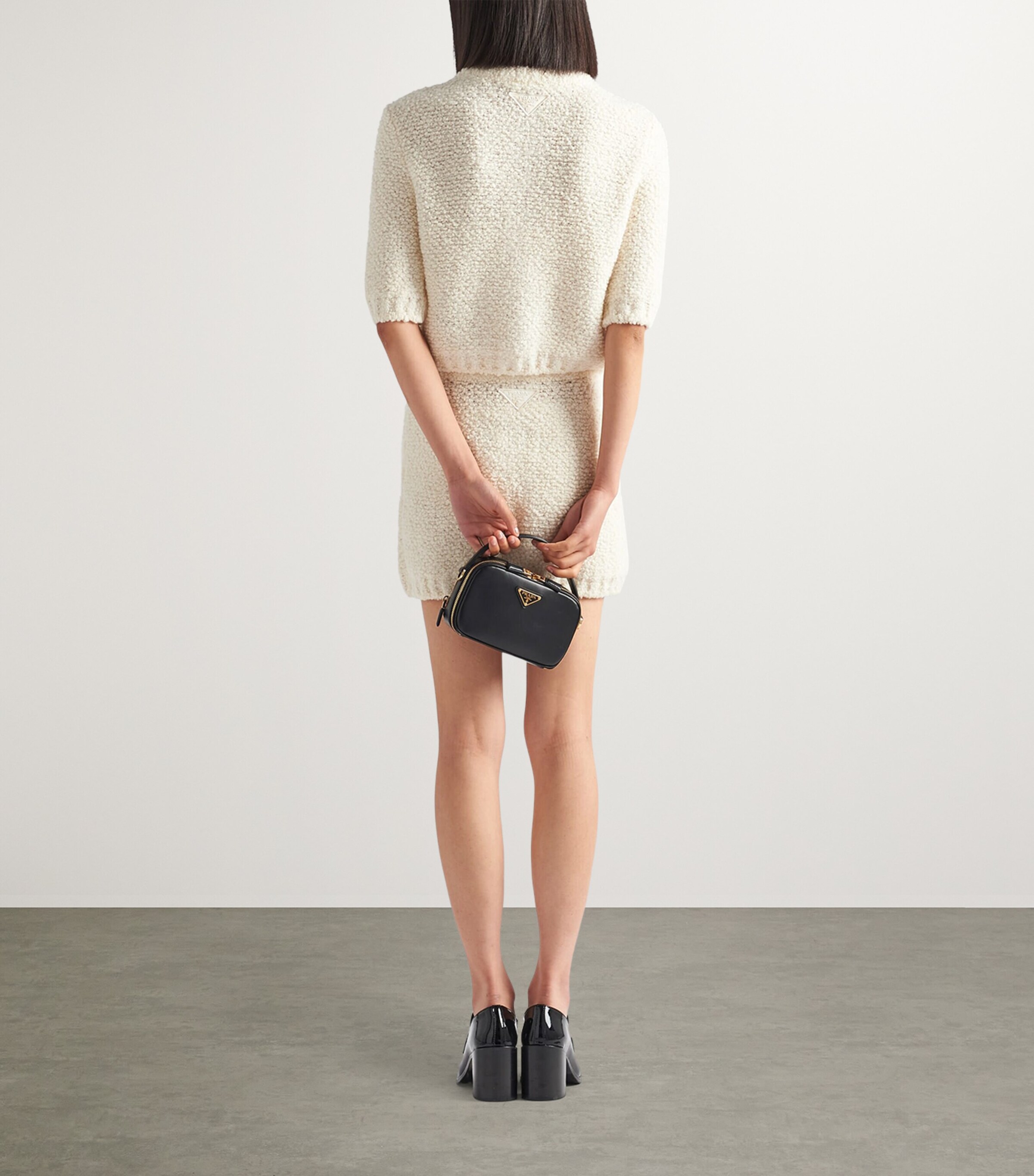 Prada Womens Bouclé Cardigan Image 4