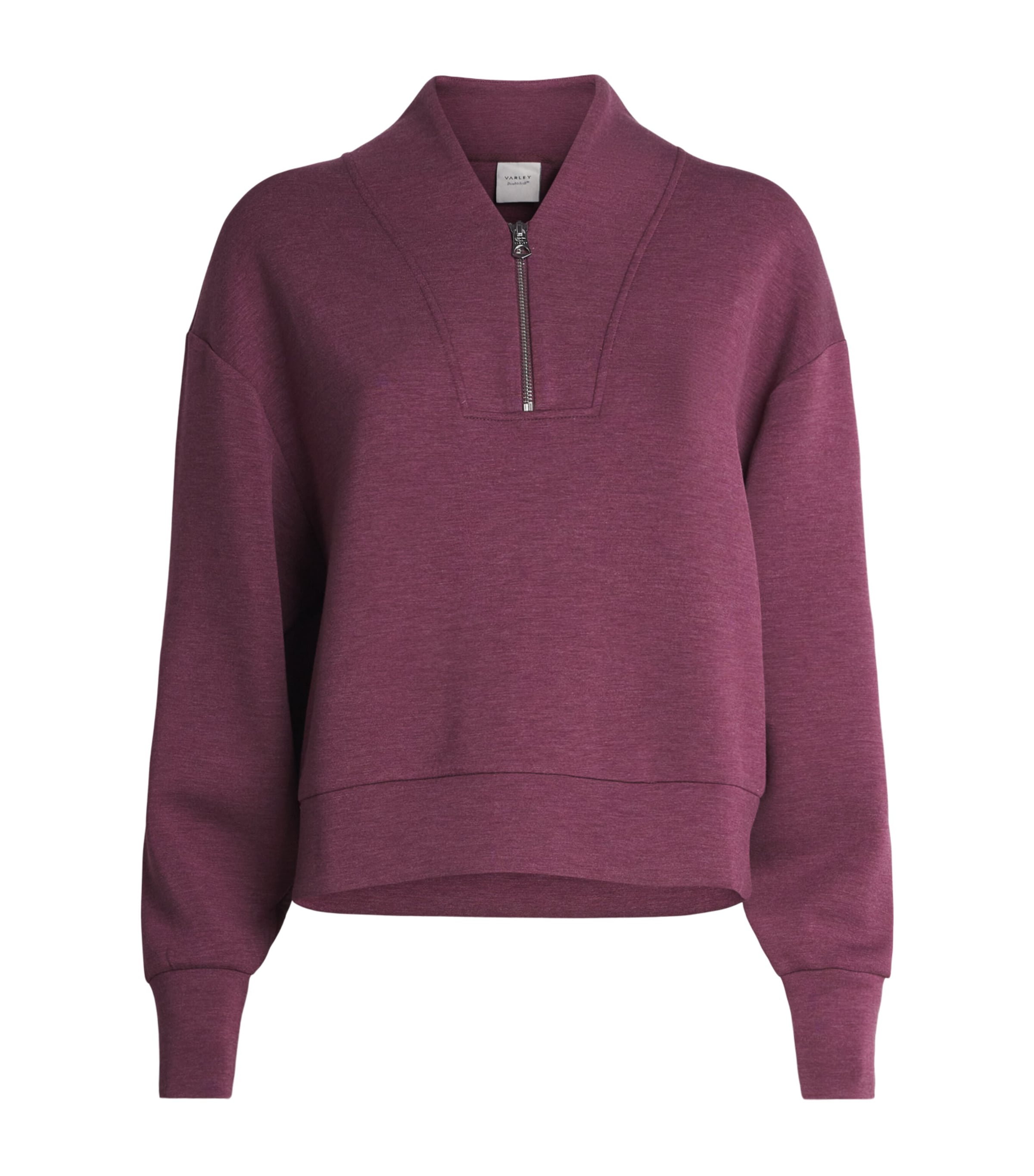 DoubleSoft Davidson Quarter-Zip Sweatshirt BURGANDY Image 1