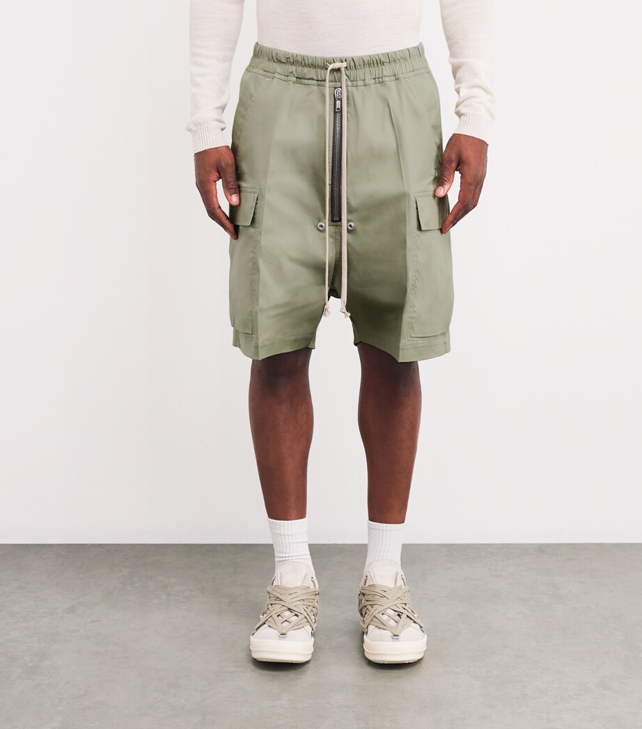 Stretch-Cotton Cargobela Shorts 15/CELADON Image 3