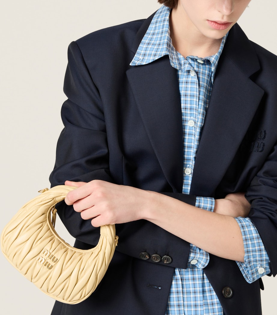 Miu Miu Matelassé Leather Wander Top-Handle Bag Image 2