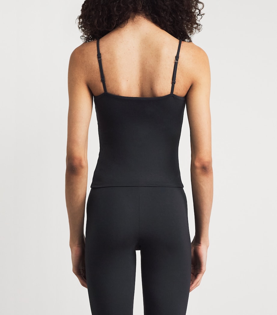 Skims Womens Smooth Layers Cami Top Obsidian Image 5