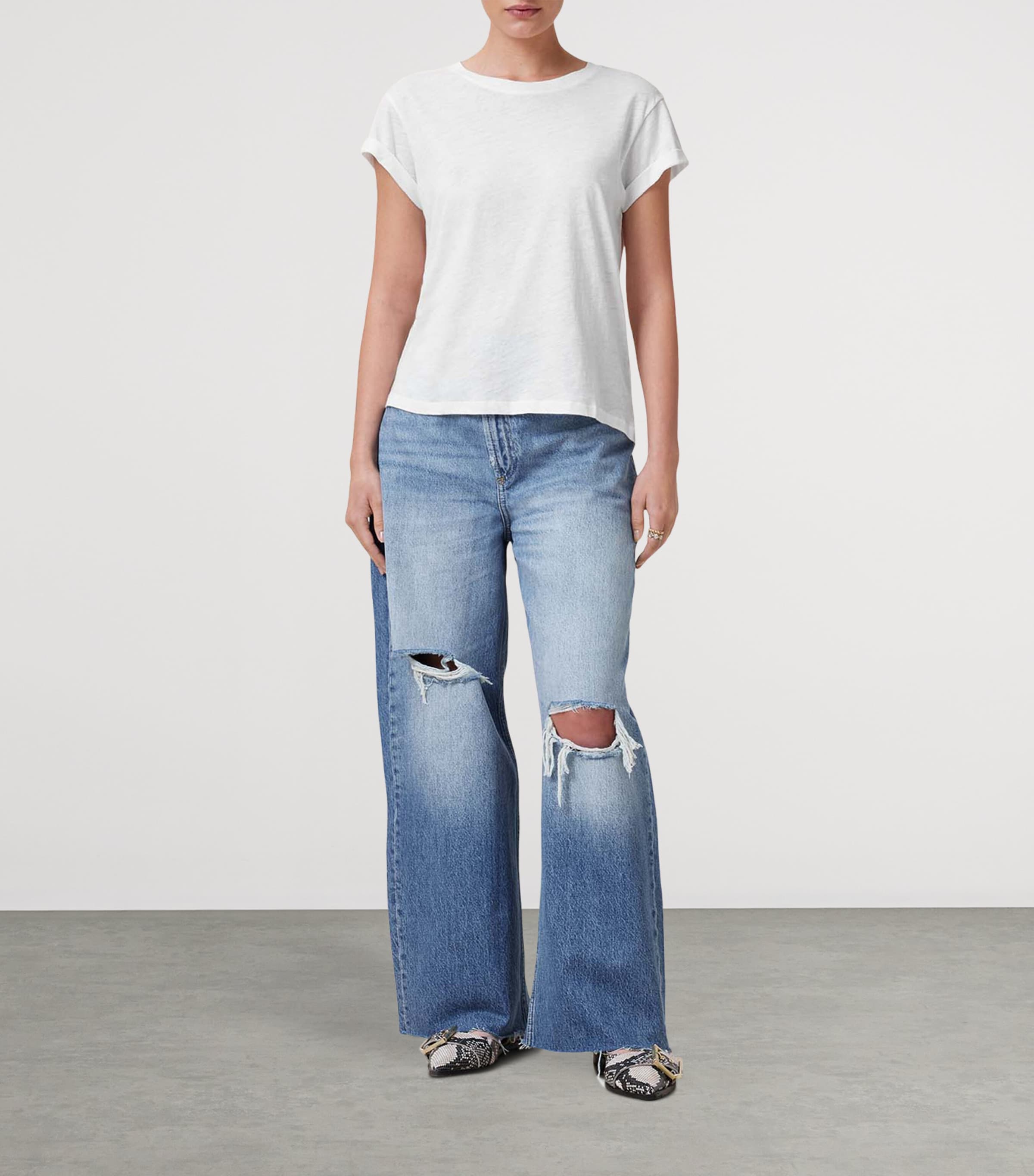 Organic Cotton Anna T-Shirt CHALK WHITE Image 2