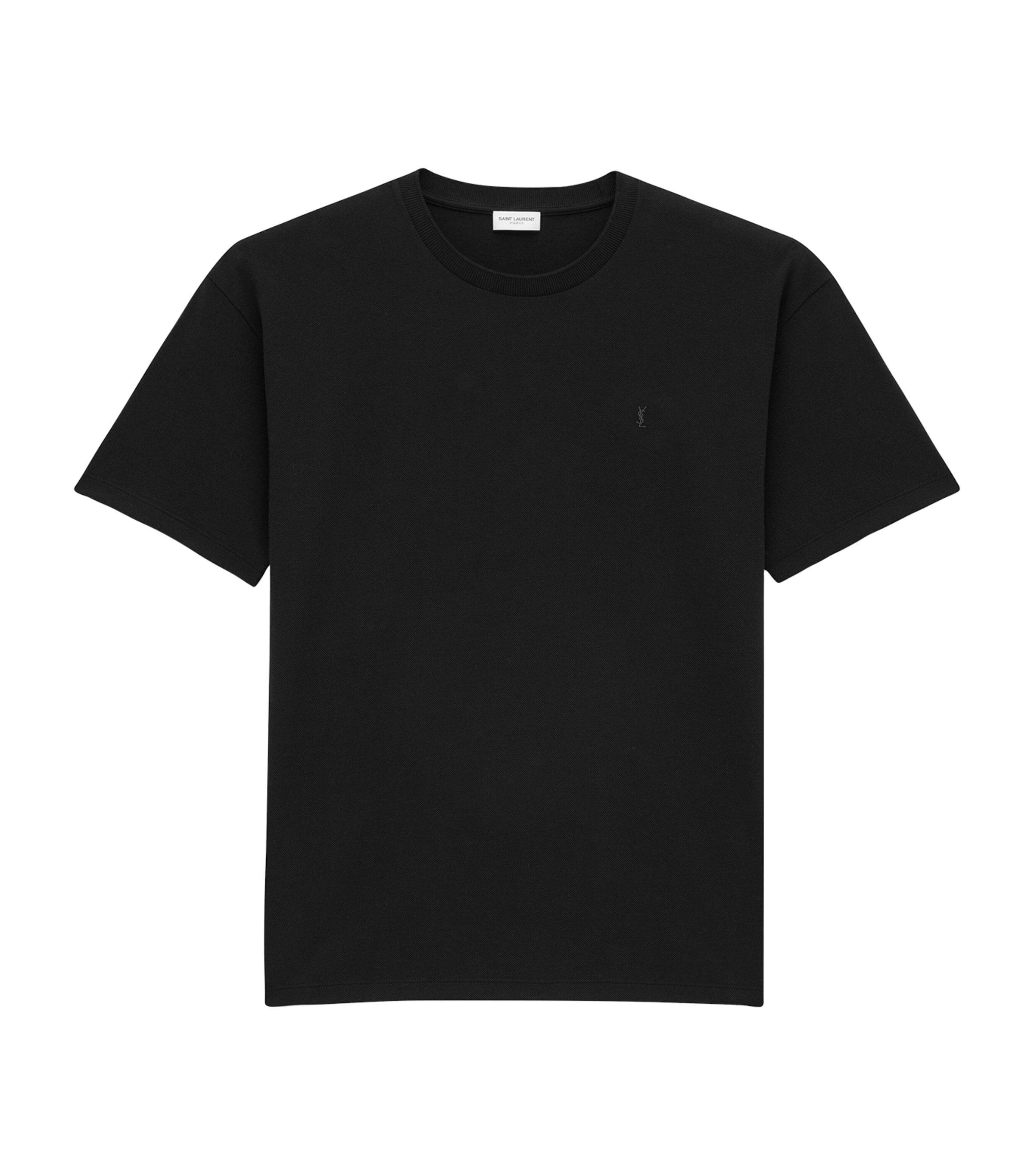Shop Saint Laurent Cassandre T-shirt In Black