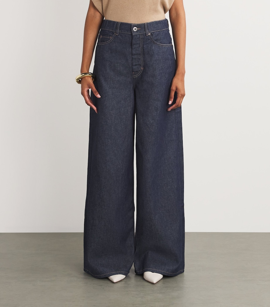 Wide-Leg Jeans NAVY Image 3