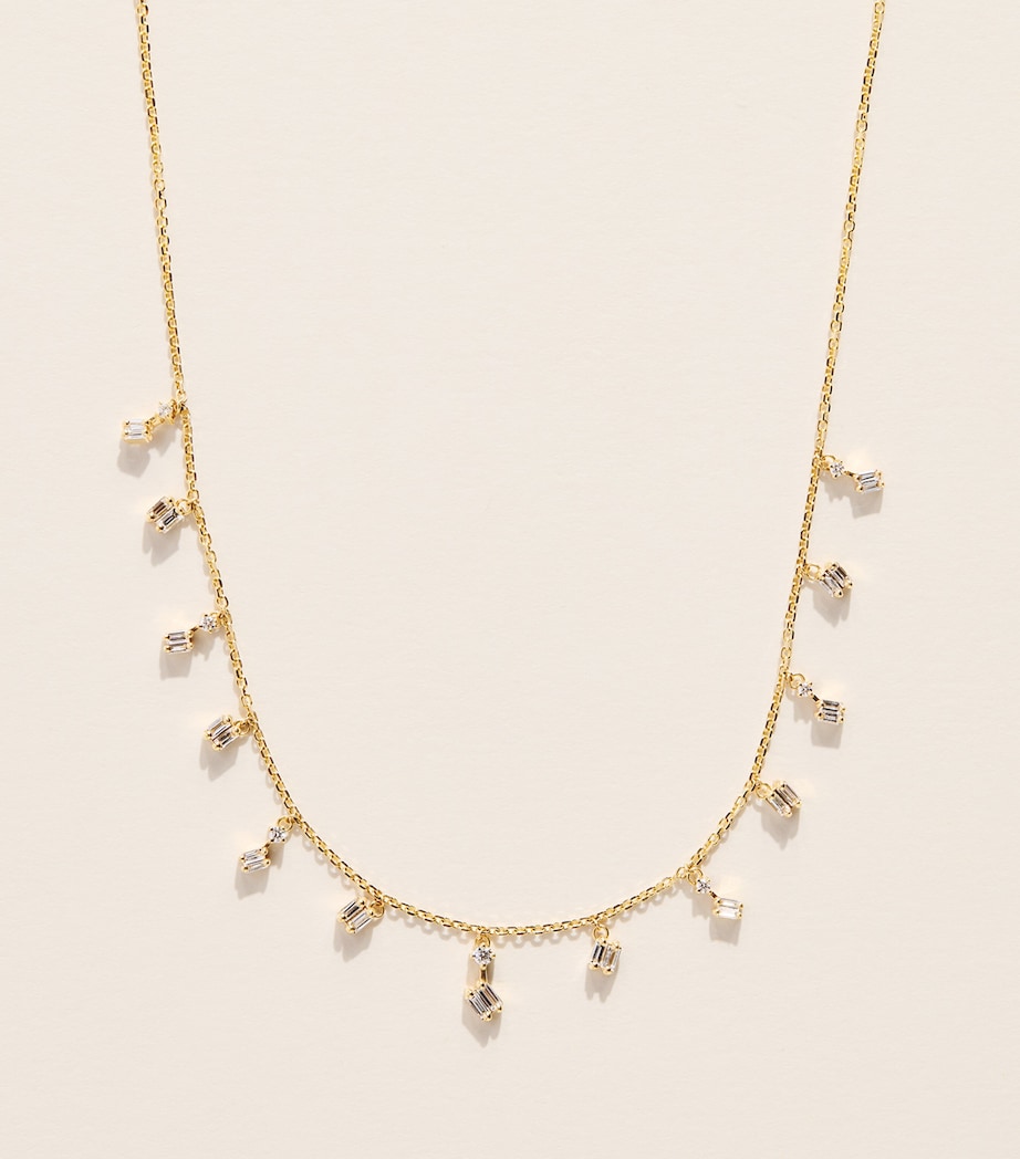 Suzanne Kalan Yellow Gold and Diamond Classic Cascade Necklace Yg/wd Image 1