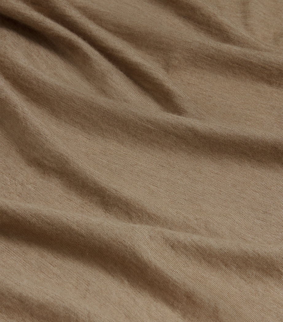 Superfine Cashmere Cardigan 254MID NATURAL Image 5