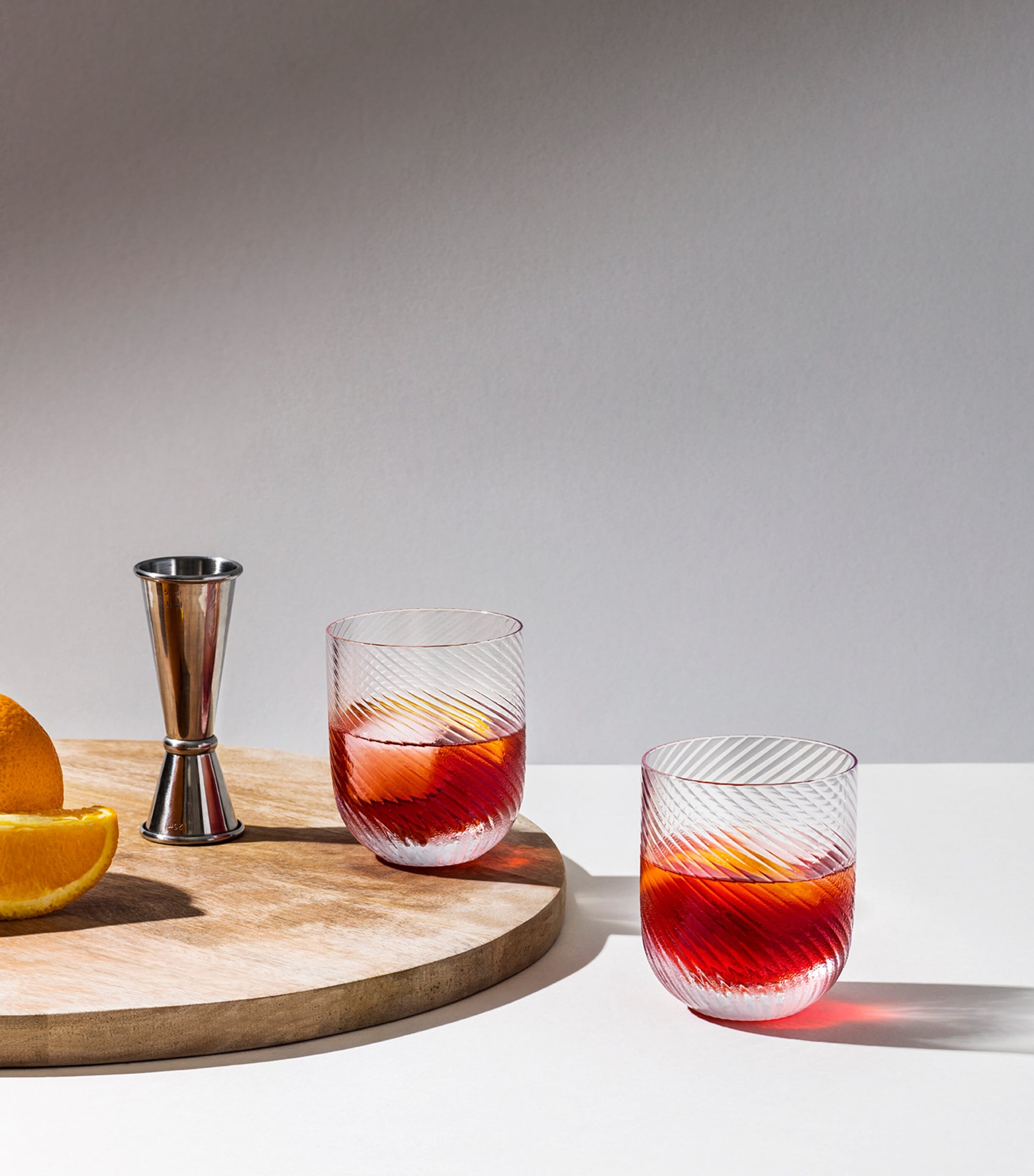 Set of 2 Optic Clear Tumblers (350ml) CLEAR Image 2