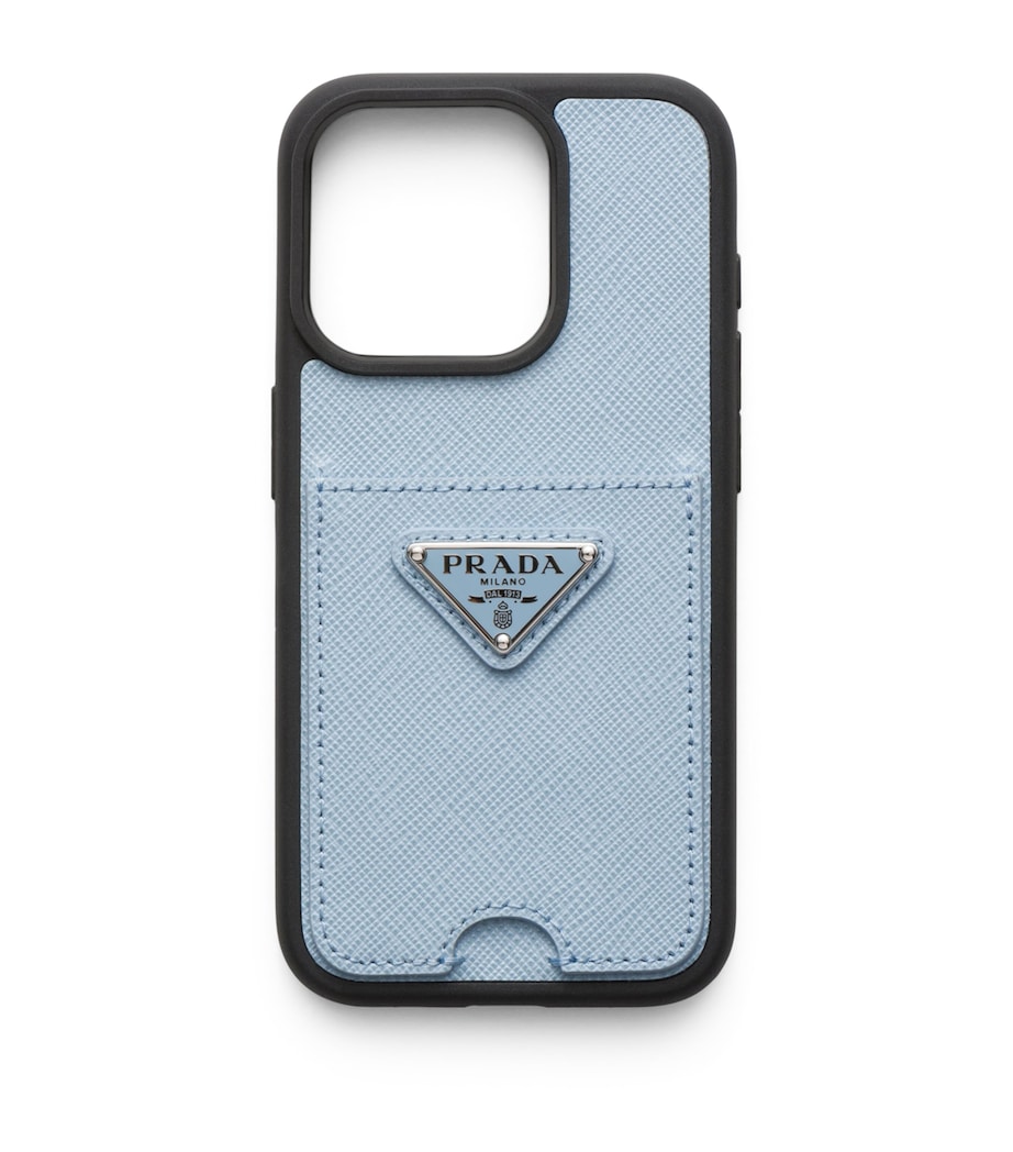 Prada Saffiano Leather iPhone 15 Pro Case Image 1
