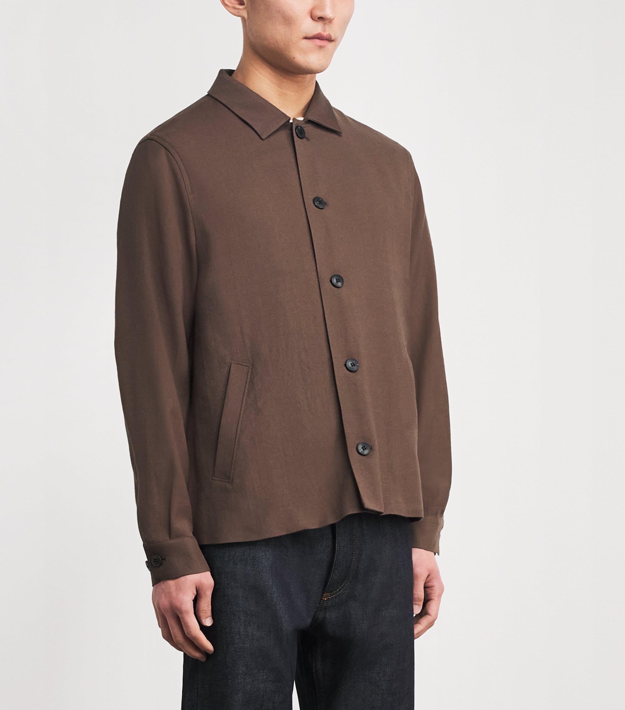 Wool Overshirt LIGHT BROWN BRDB Image 3