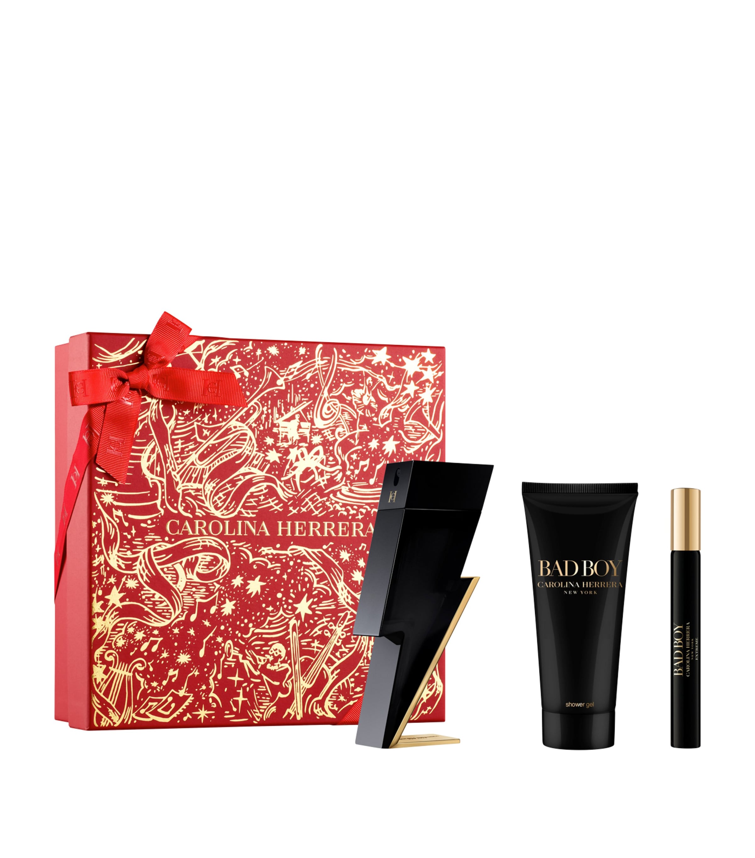Carolina Herrera Bad Boy Eau De Toilette Fragrance Gift Set In Animal Print