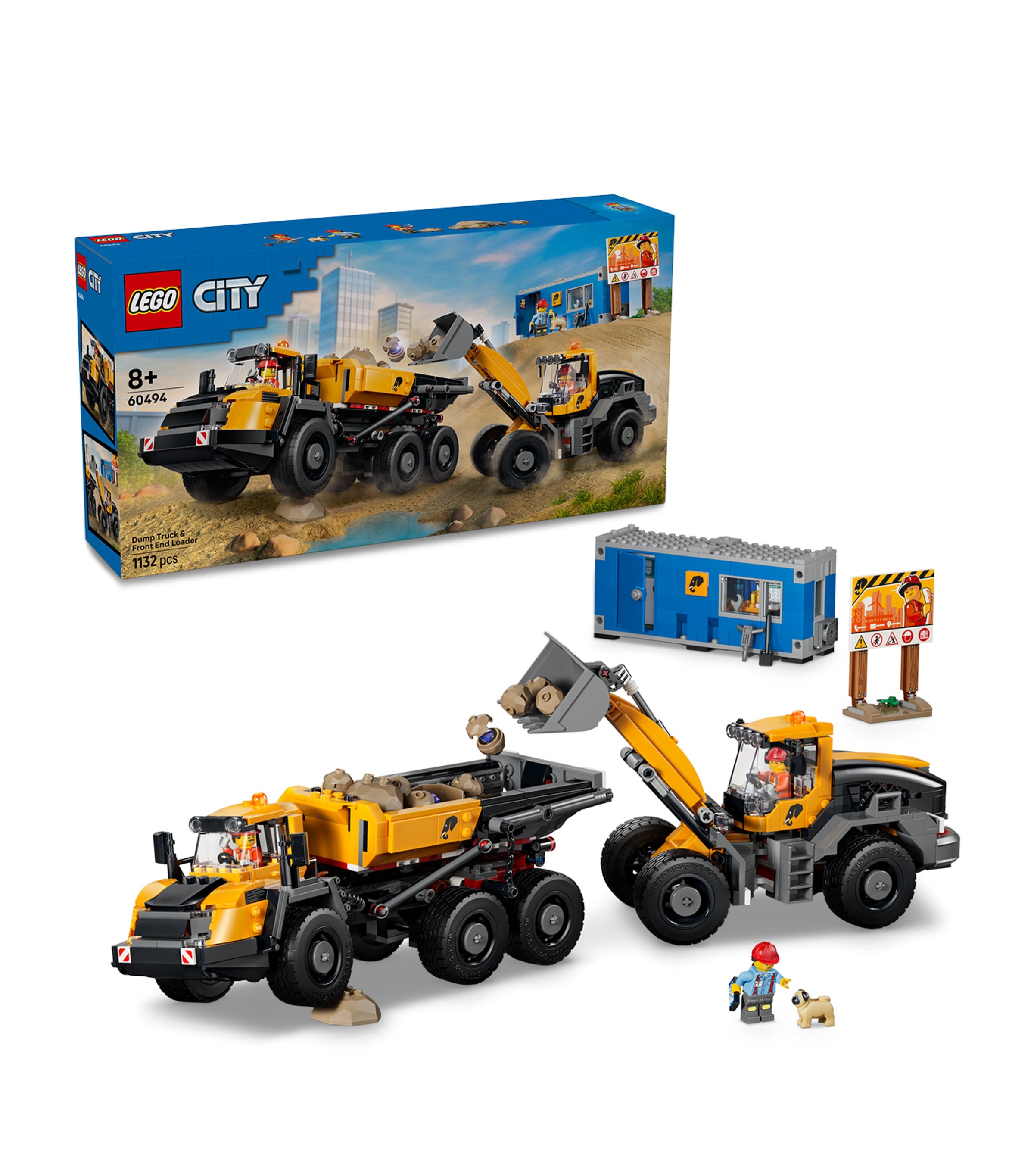 Lego City Dump Truck & Front End Loader Toy 60494 Image 1