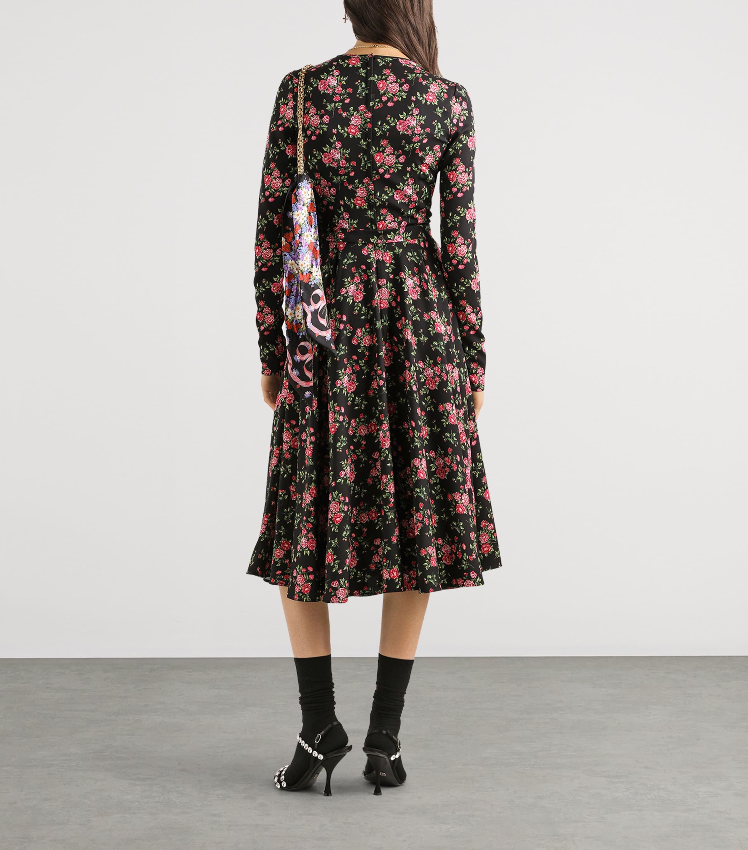 Stretch-Silk Floral Maxi Dress HN5XP-MAZZ Image 3