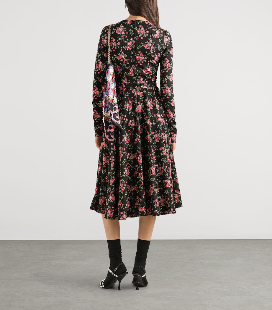 Stretch-Silk Floral Maxi Dress HN5XP-MAZZ Image 3