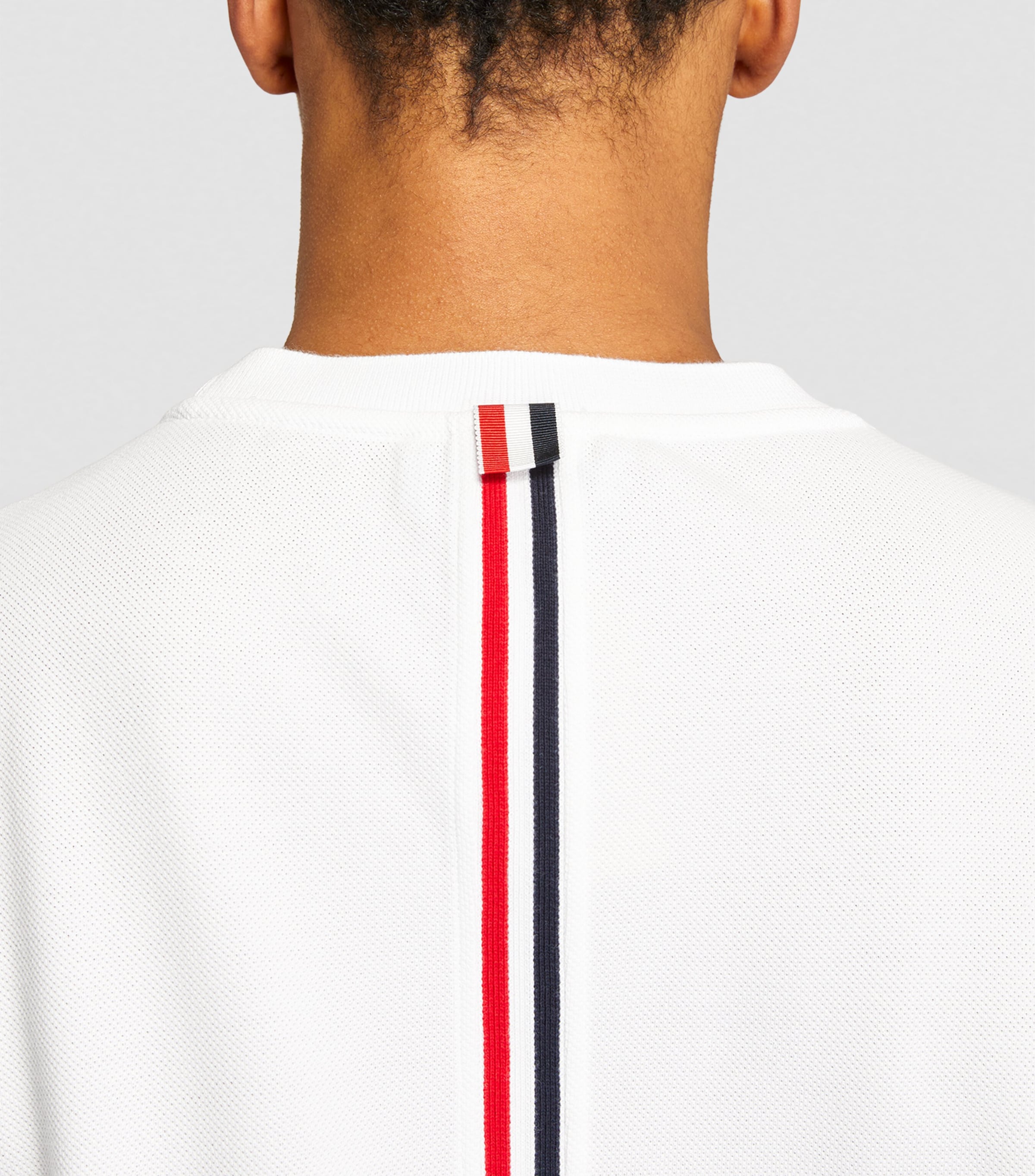 Thom Browne Tricolour Stripe T-Shirt | Harrods UK