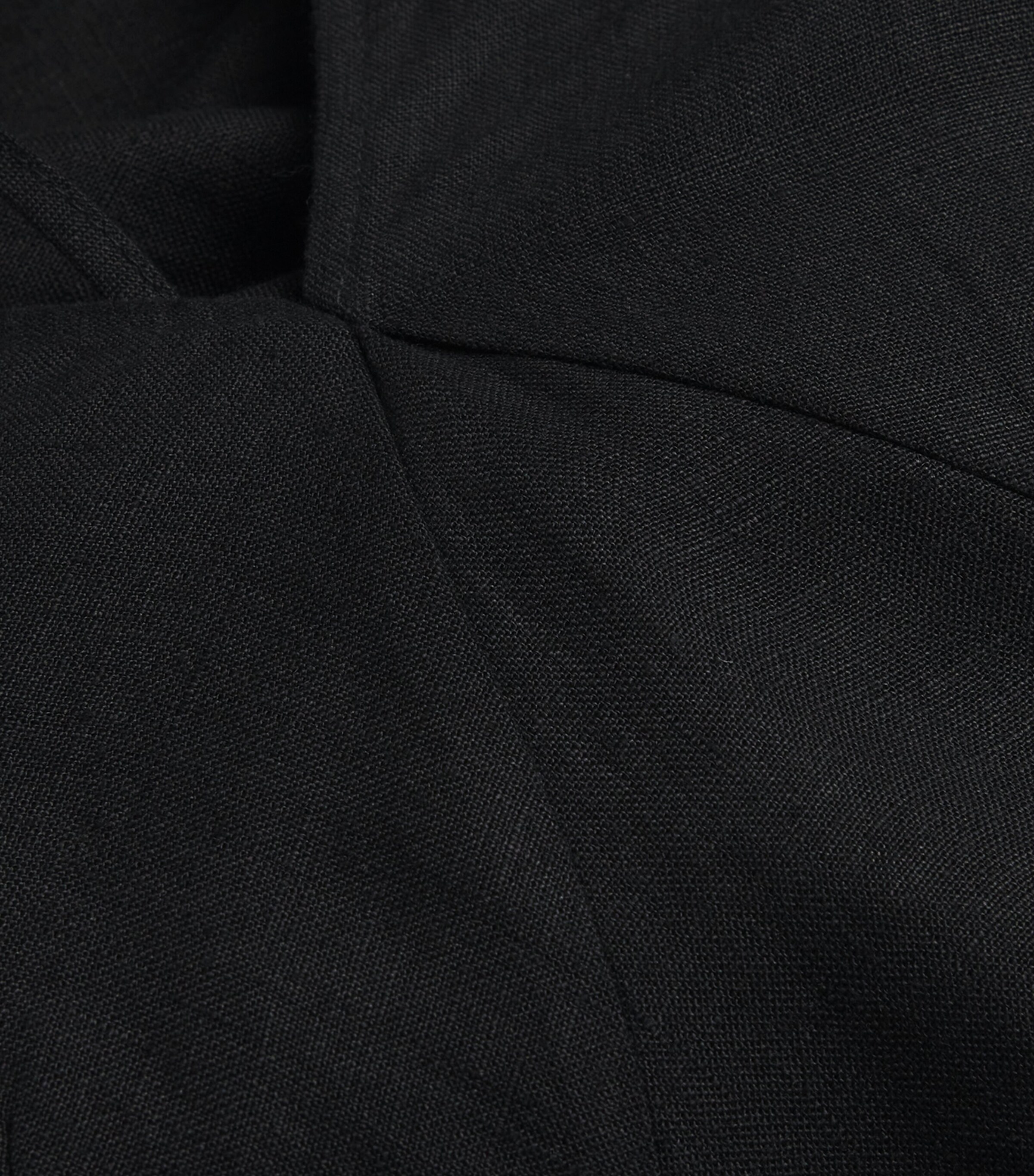 Linen Open-Back Maxi Dress BLACK Image 5