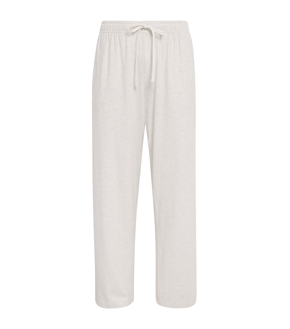 Skims Mens Cotton Relaxed Sweatpants Chalk Heather Image 1