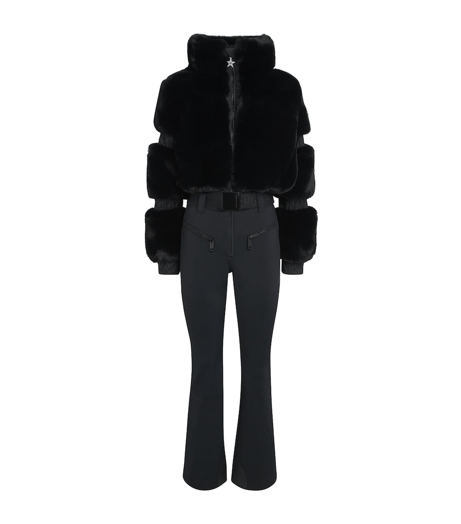 Faux Fur Lieke Ski Suit 9000 BLACK Image 1