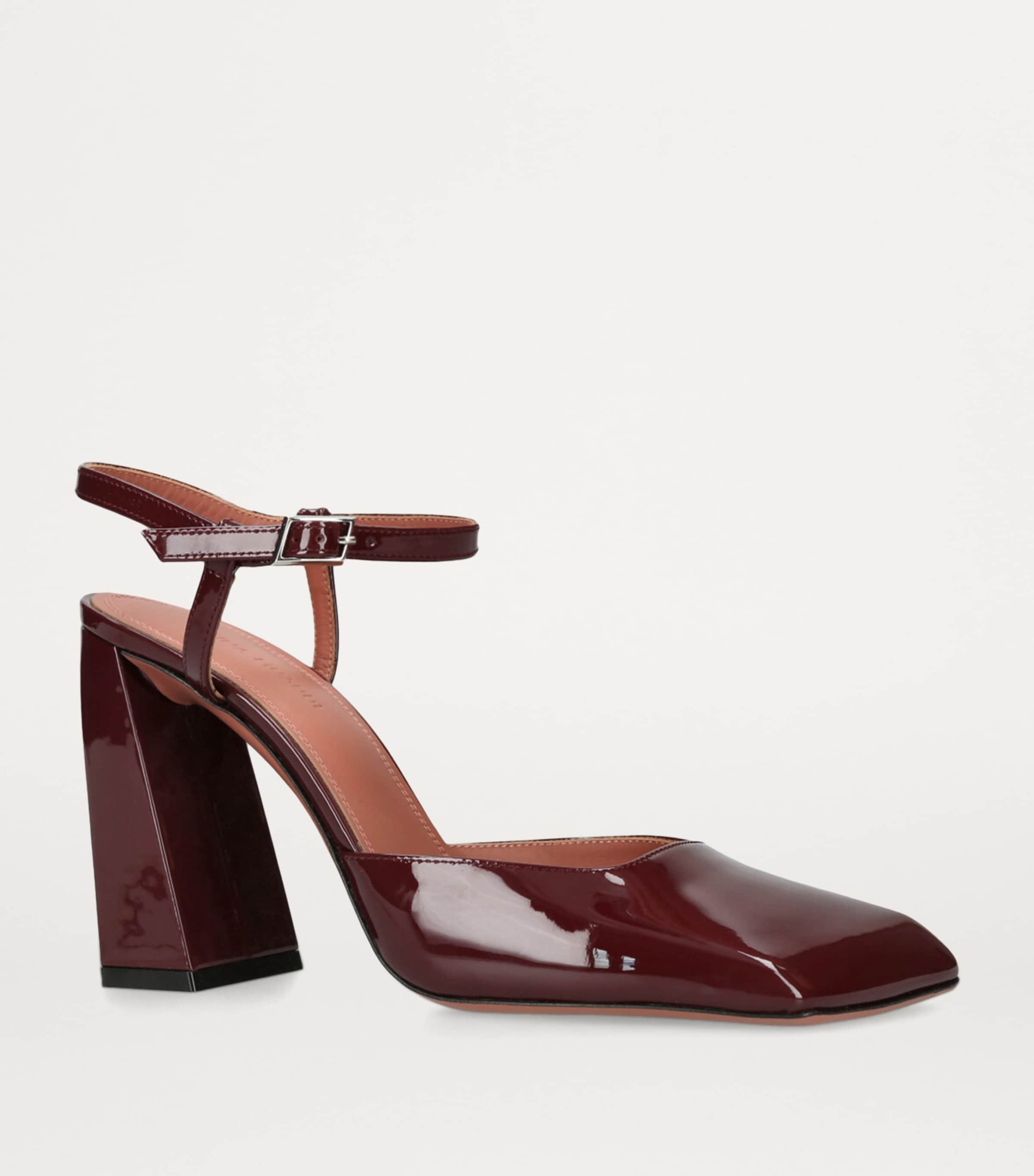 Amina Muaddi Patent Leather Charlotte Pumps 95 | Harrods US