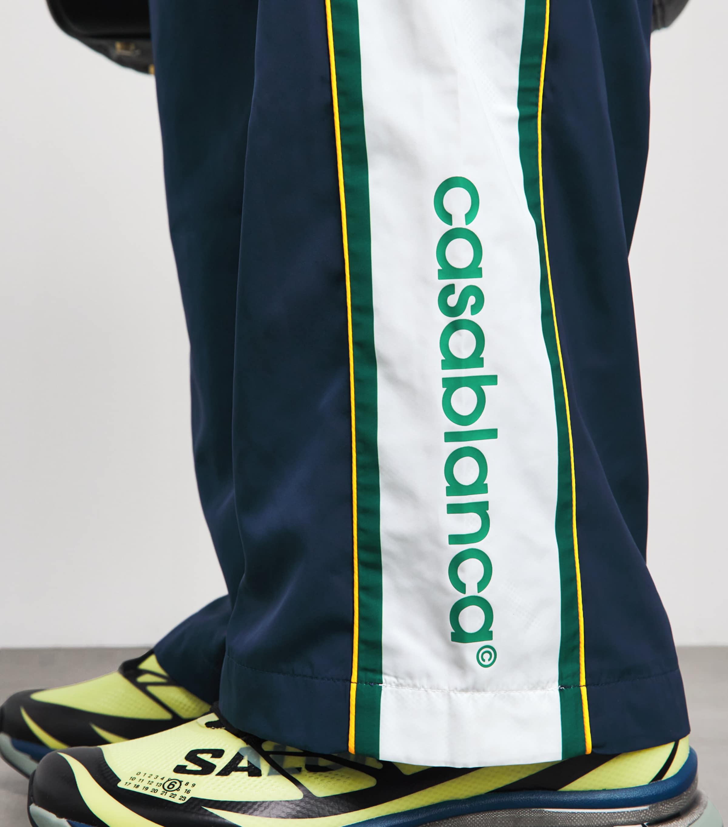 Casablanca Mens Logo Track Pants Nav/grn/wht/ylw Image 3