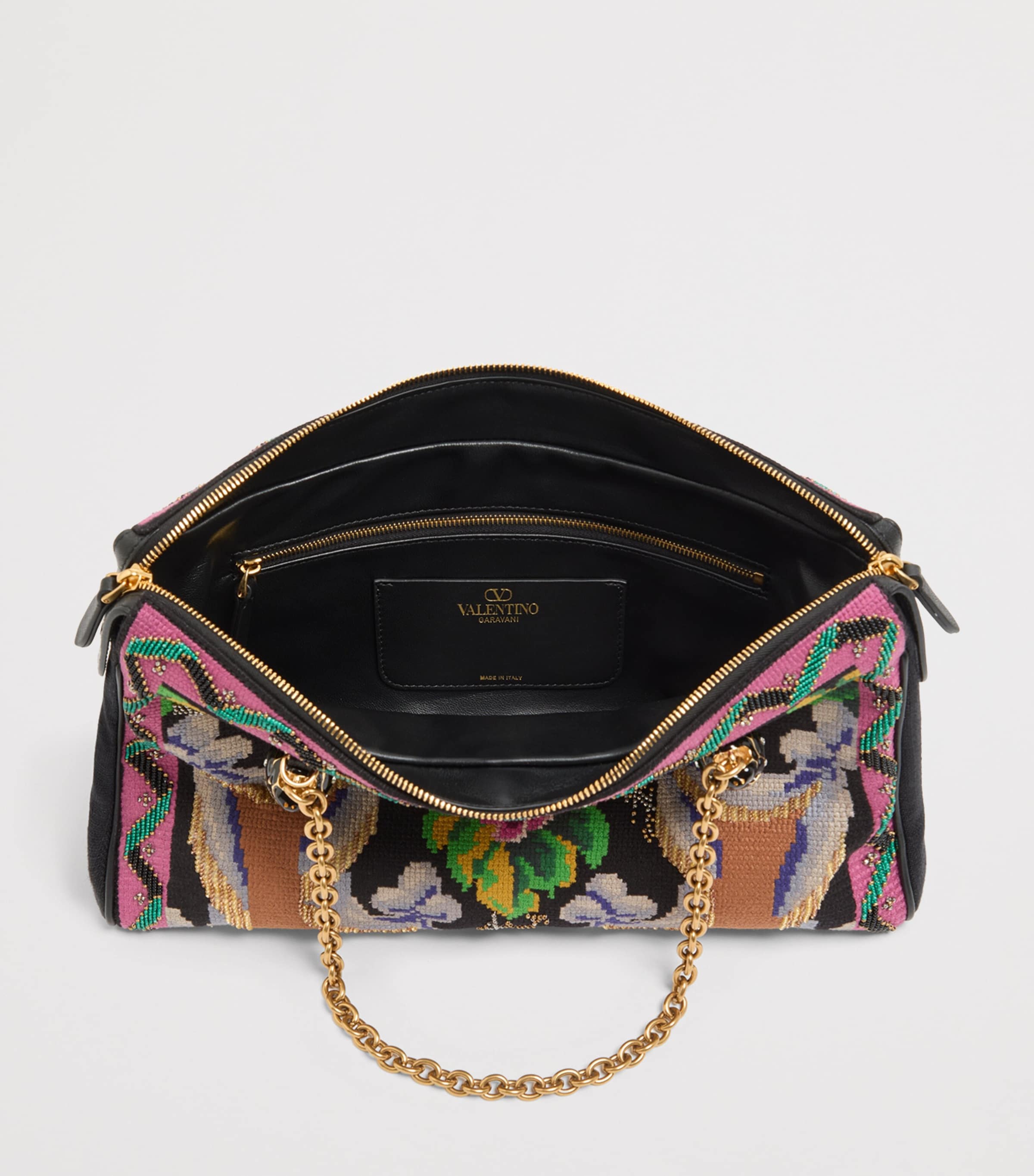 Valentino Garavani Medium Beaded Panthea Shoulder Bag Image 5