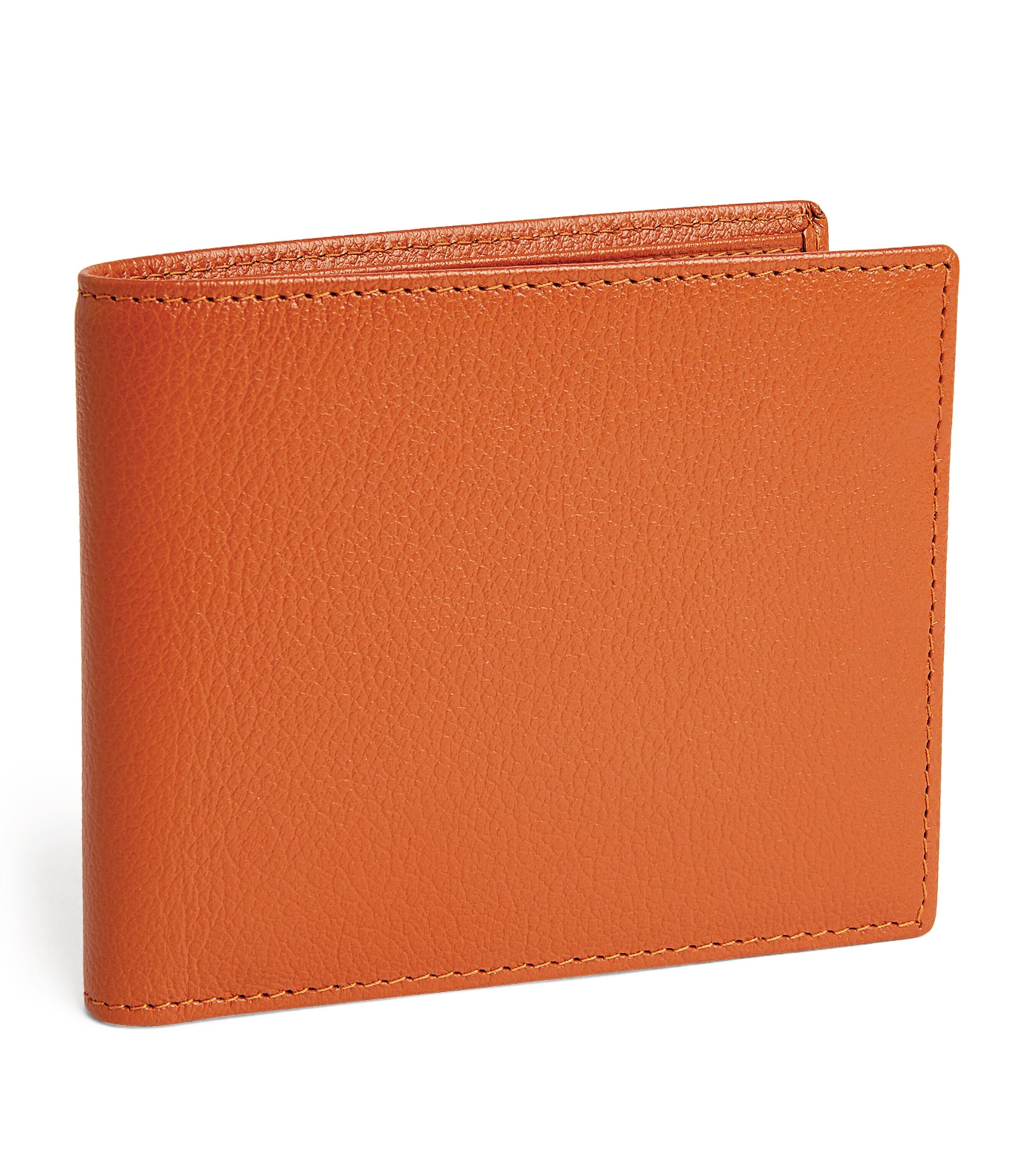 Ettinger 6-slot Capra Bifold Wallet In Orange