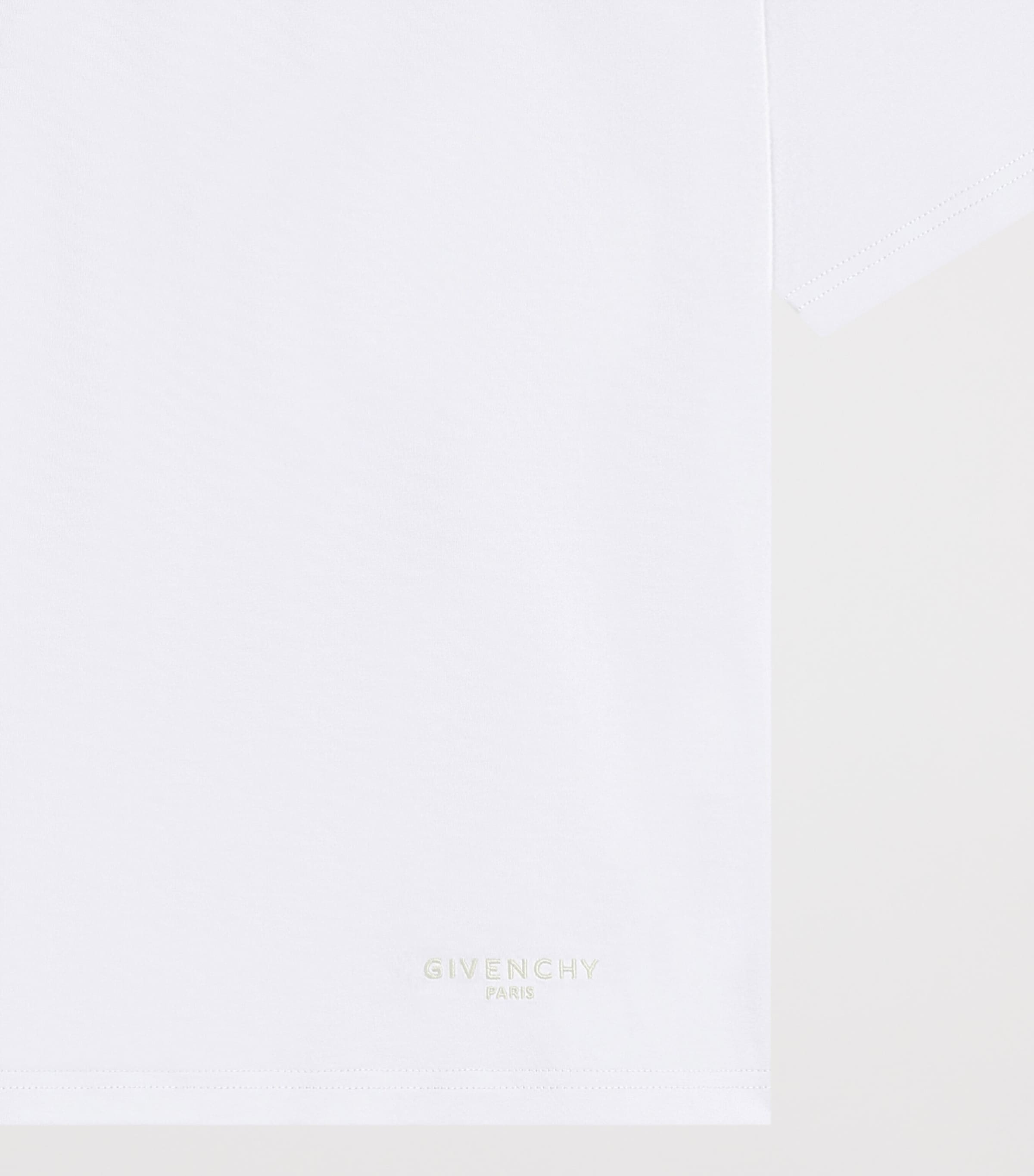Givenchy Womens Cotton Reverse Collar T-Shirt Image 7