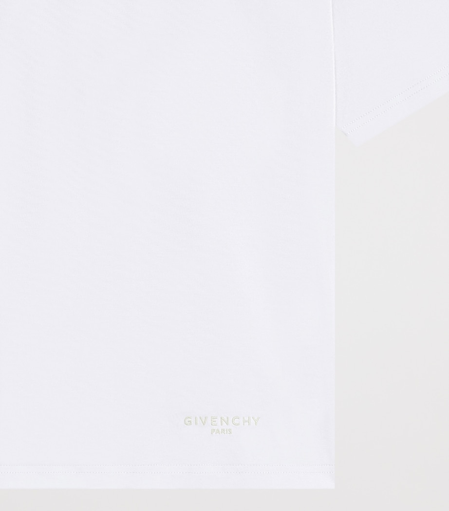 Givenchy Womens Cotton Reverse Collar T-Shirt Image 7