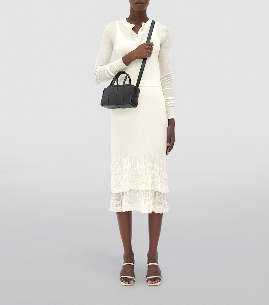 Bottega Veneta Mini Leather East-West Arco Top-Handle Bag Image 2