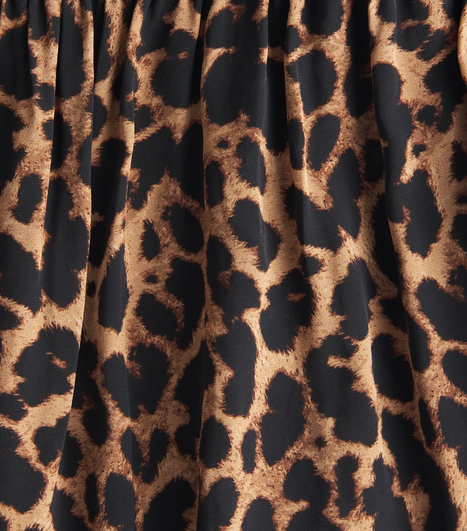 AWAY THAT DAY Womens St Barts Wide-Leg Trousers Leopard Print Image 6