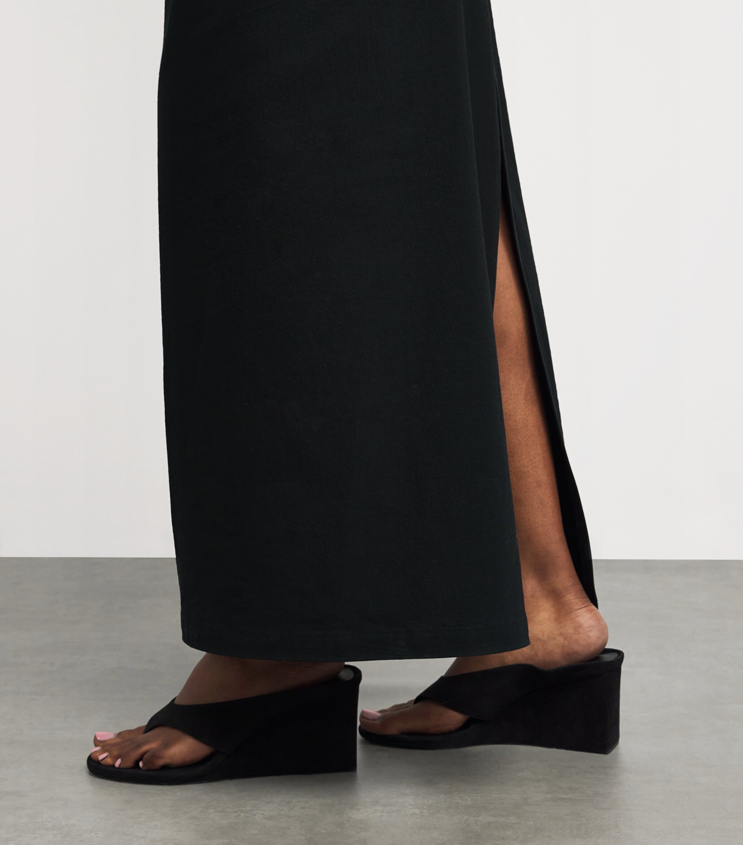 Like Torso Like Shirt Maxi Dress BLACK Image 6