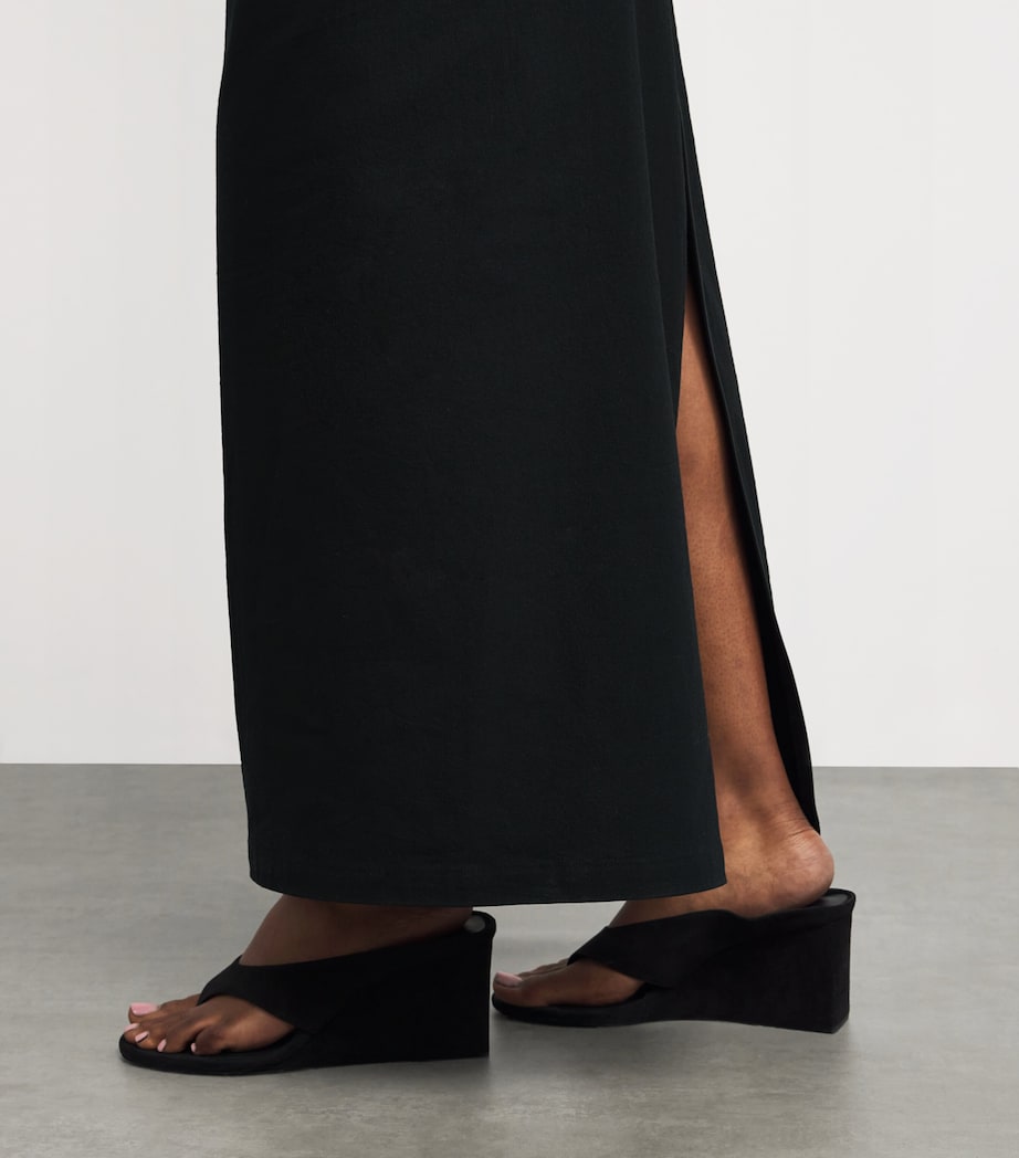 Like Torso Like Shirt Maxi Dress BLACK Image 6